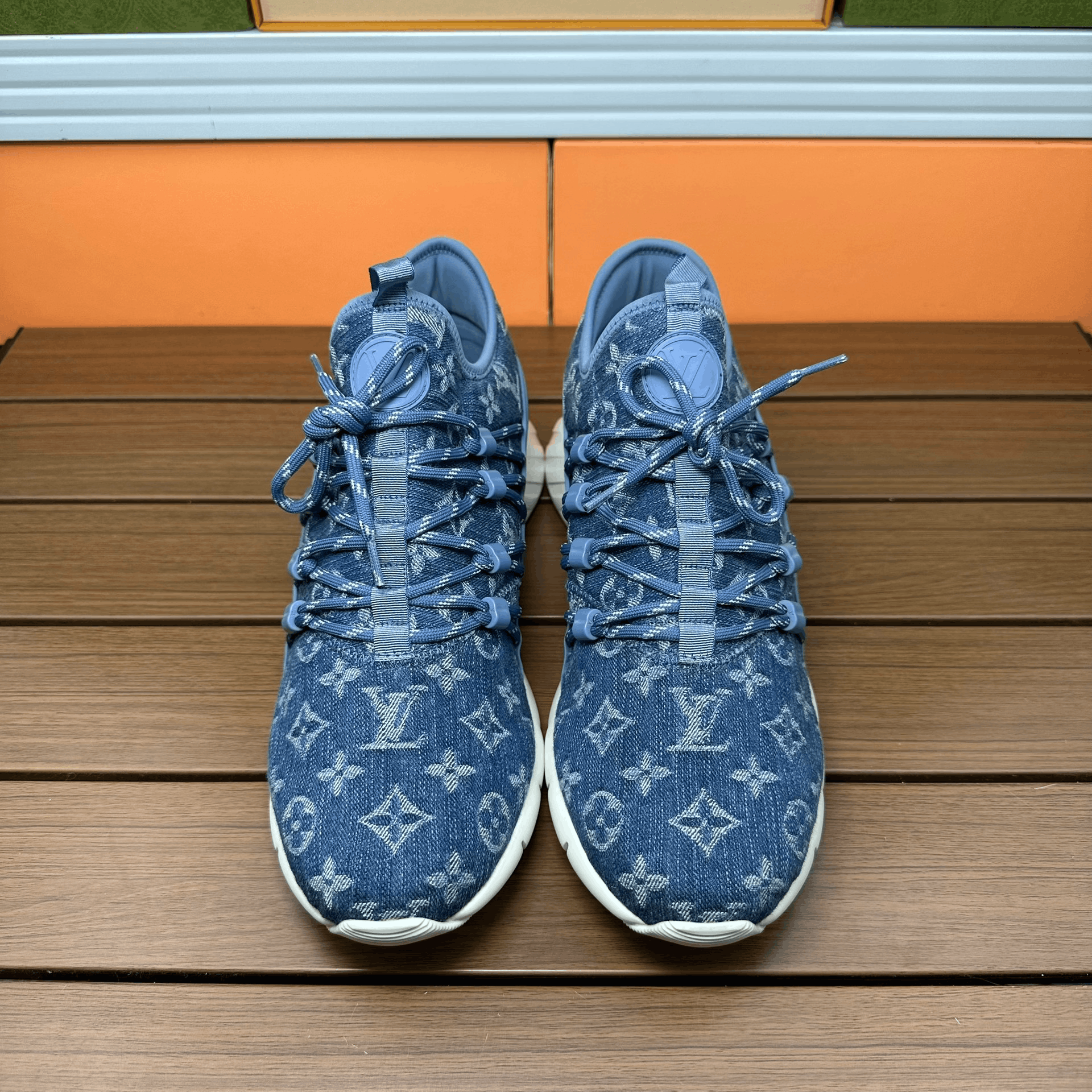 Louis Vuitton Louis Vuitton Casual Denim Blue Lowtop Sneakers 6 Men Size US 6 / EU 39 - 4 Thumbnail