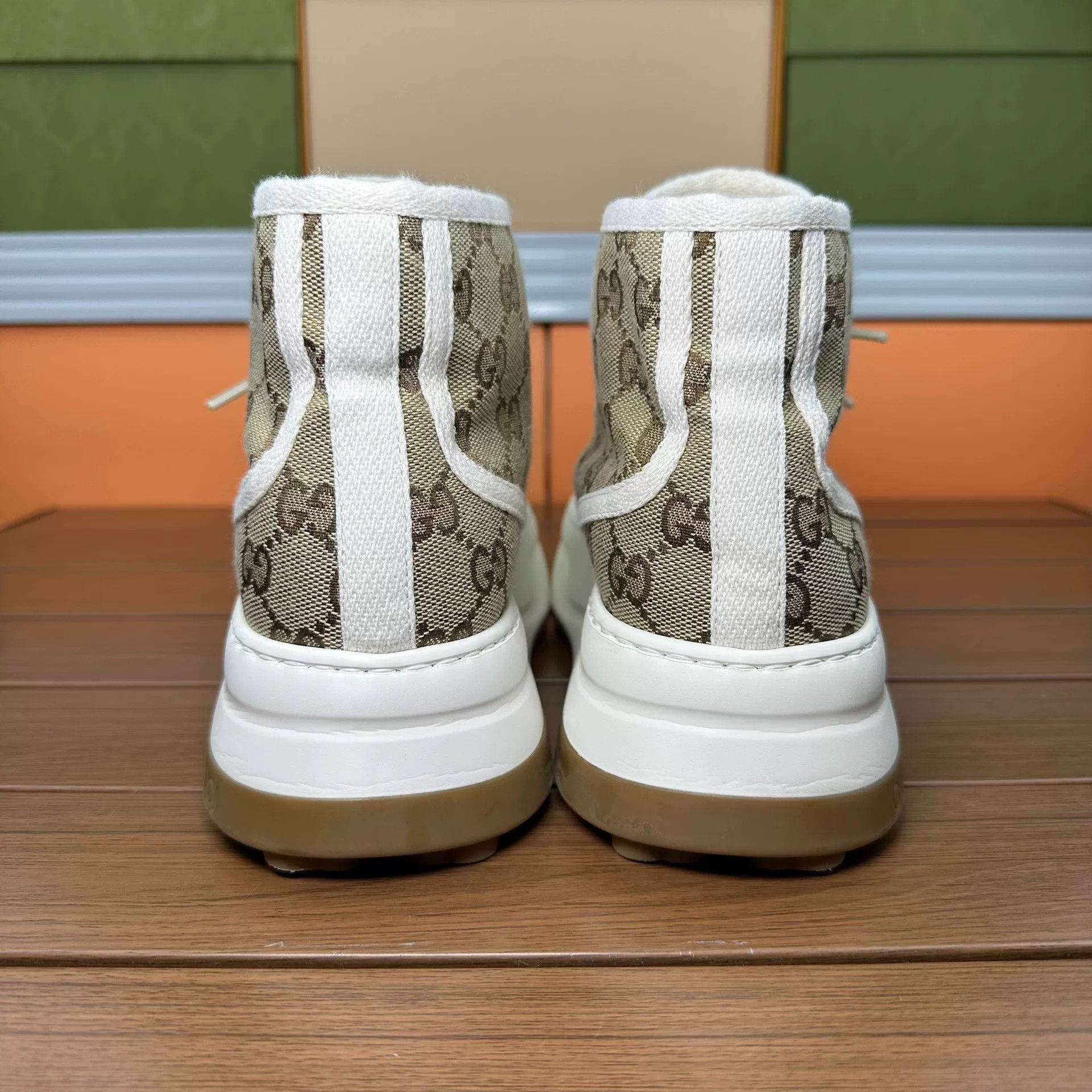 Gucci Gucci Brown Hitop Sneakers it_37 Women Size US 7 / IT 37 - 5 Thumbnail