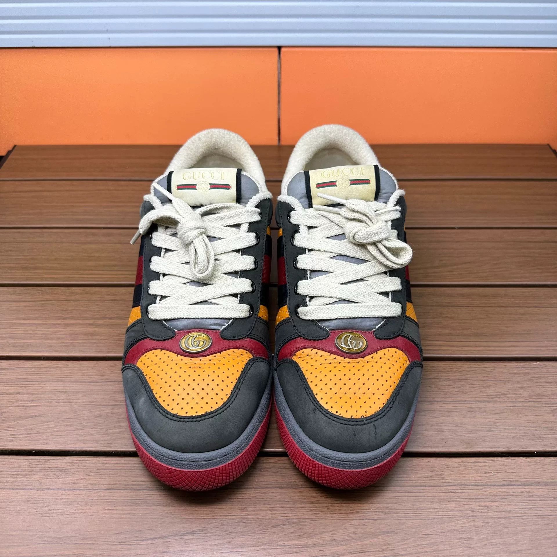 Gucci Gucci Yellow Lowtop Sneakers 6 Men Size US 6 / EU 39 - 4 Thumbnail