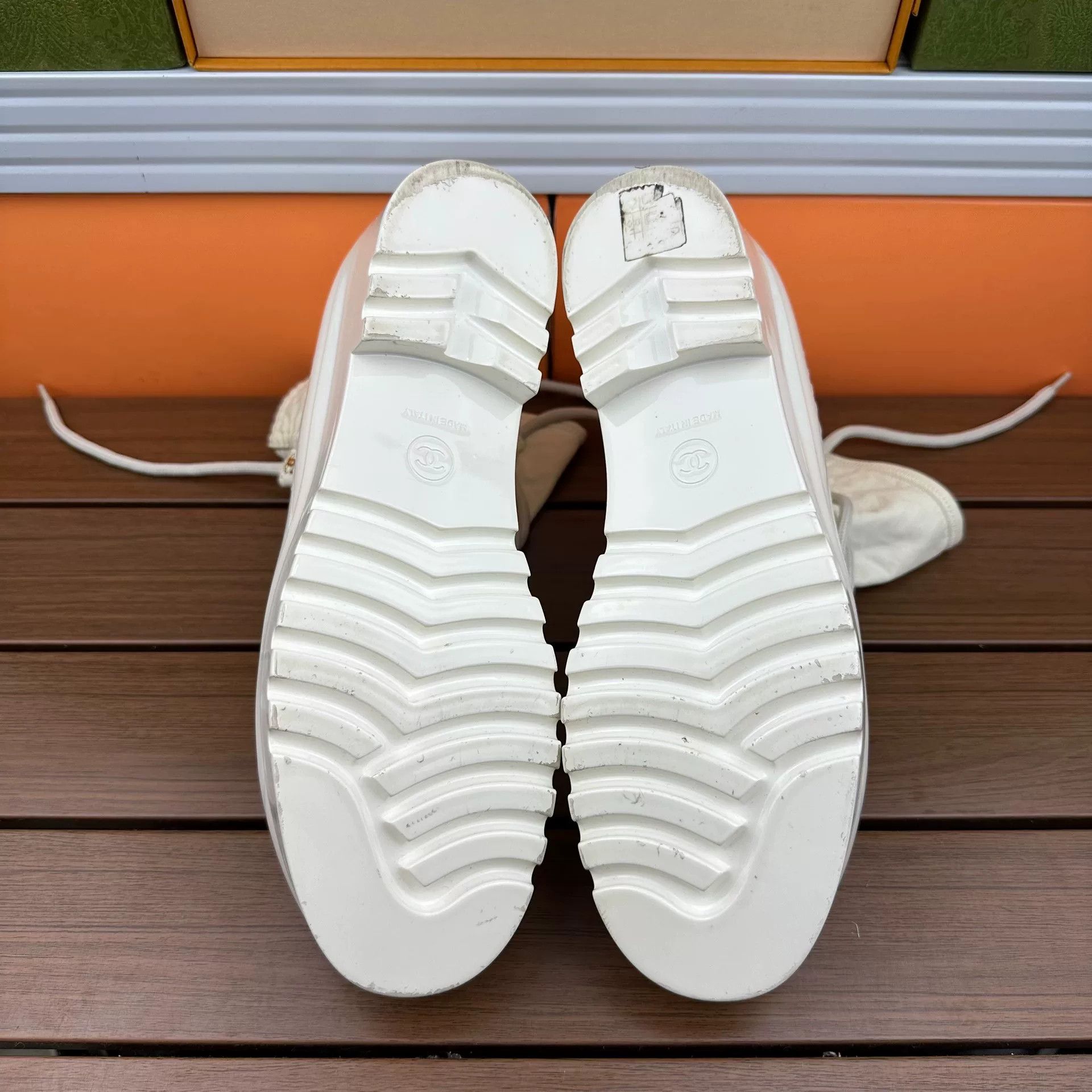 Chanel Chanel White Boots it_38 Women Size US 8 / IT 38 - 7 Thumbnail