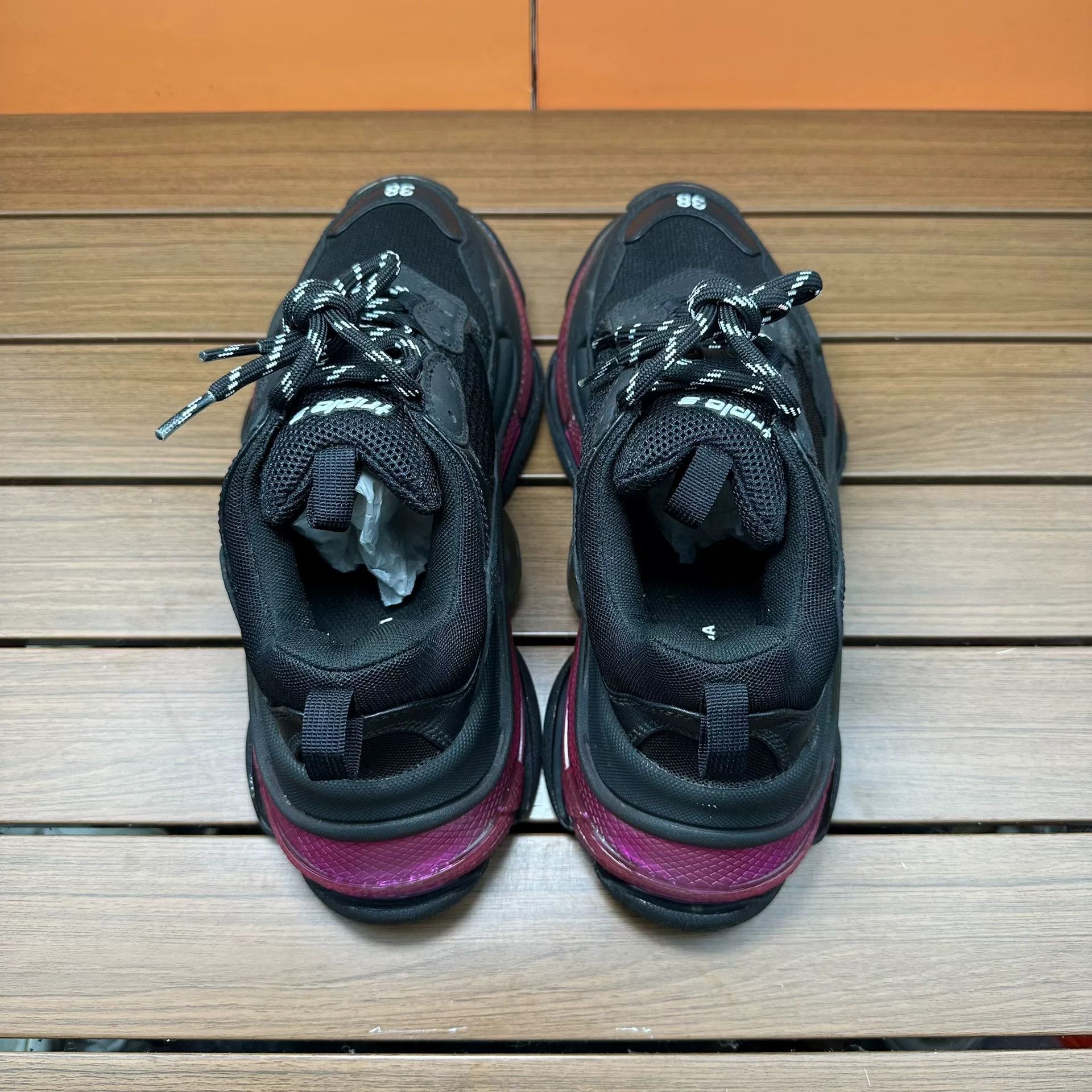 Balenciaga Balenciaga Purple Lowtop Sneakers it_38 Women Size US 8 / IT 38 - 6 Thumbnail