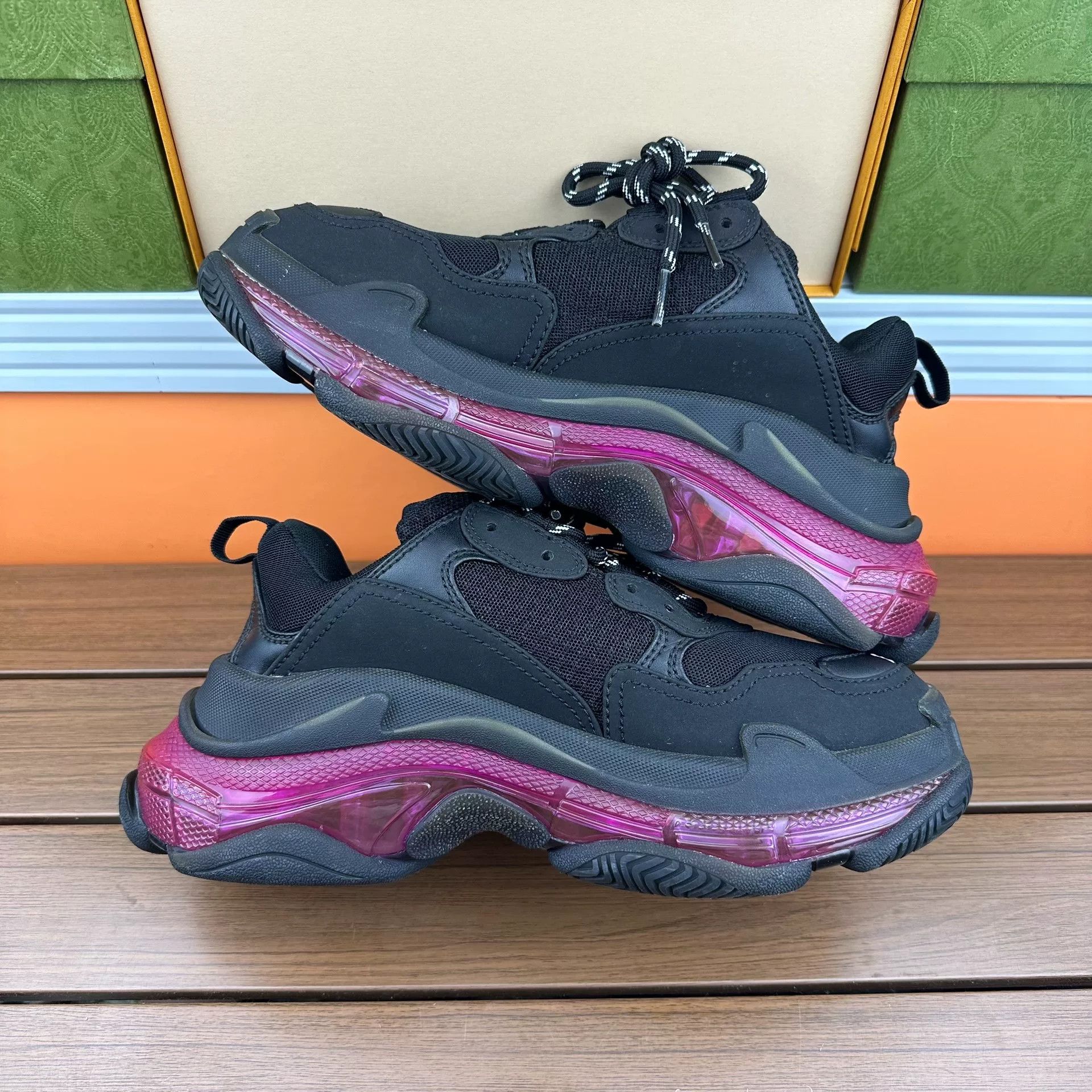 Balenciaga Balenciaga Purple Lowtop Sneakers it_38 Women Size US 8 / IT 38 - 3 Thumbnail