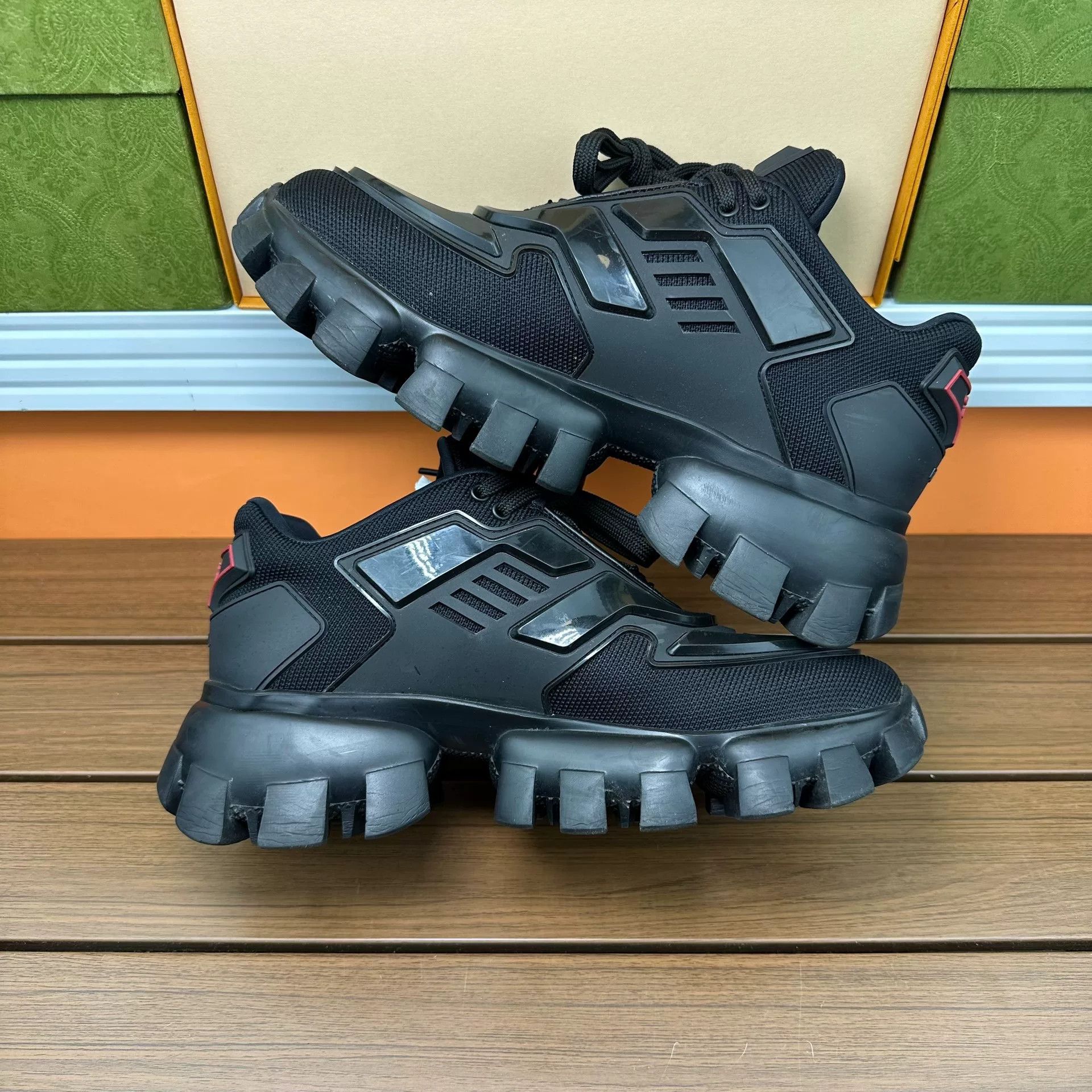 Prada Prada Black Lowtop Sneakers it_36-5 Women Size US 6.5 / IT 36.5 - 3 Thumbnail