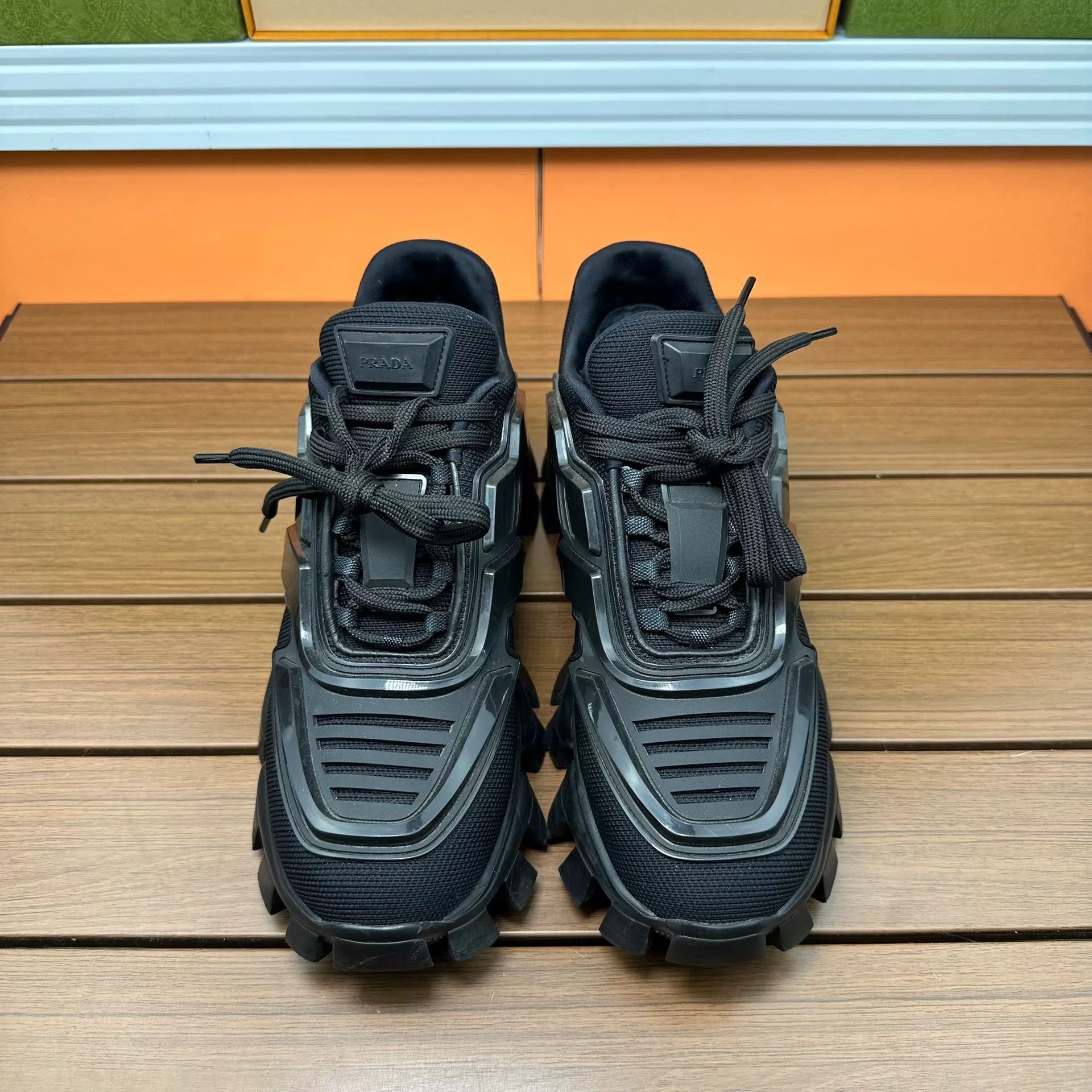 Prada Prada Black Lowtop Sneakers it_36-5 Women Size US 6.5 / IT 36.5 - 4 Thumbnail