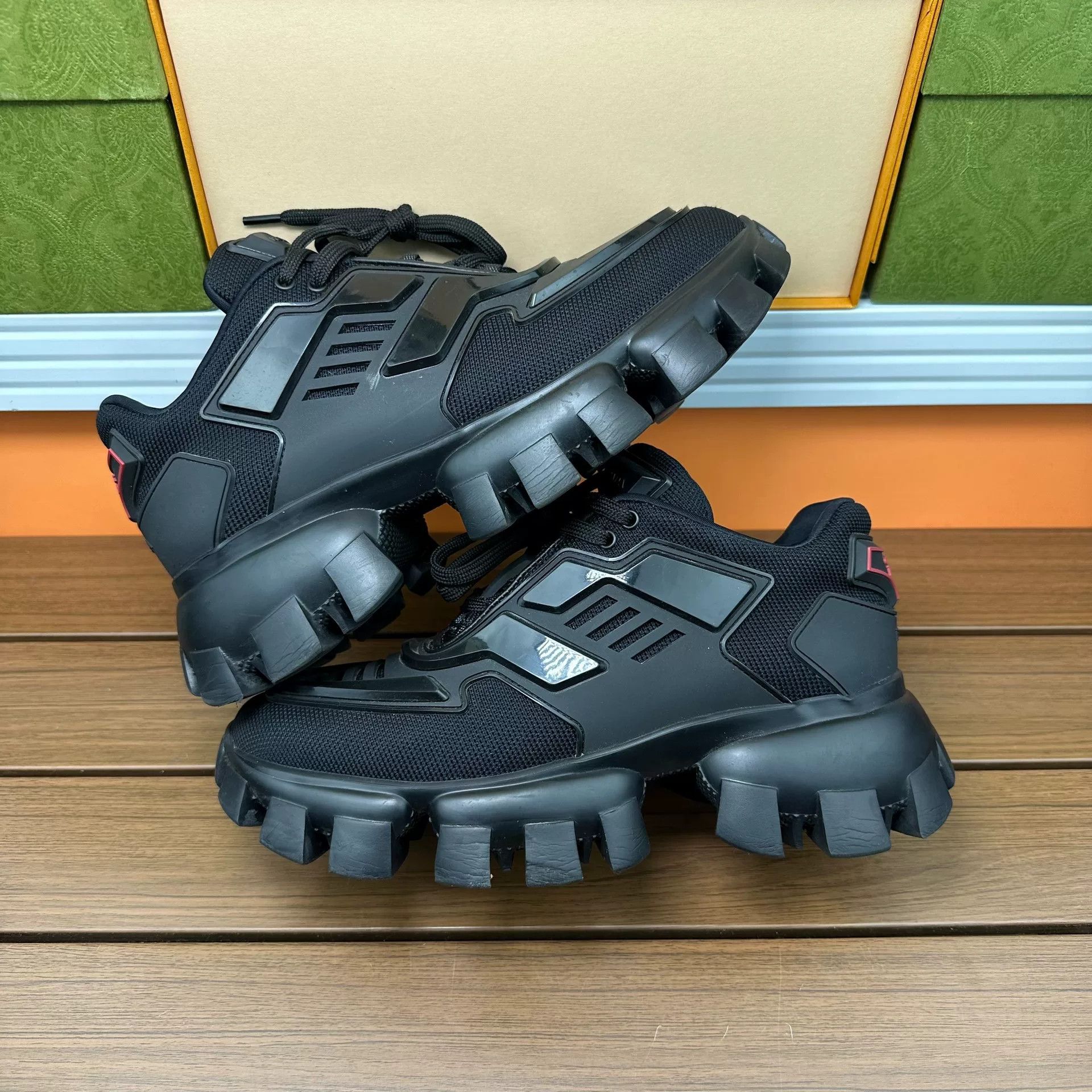 Prada Prada Black Lowtop Sneakers it_36-5 Women Size US 6.5 / IT 36.5 - 2 Thumbnail
