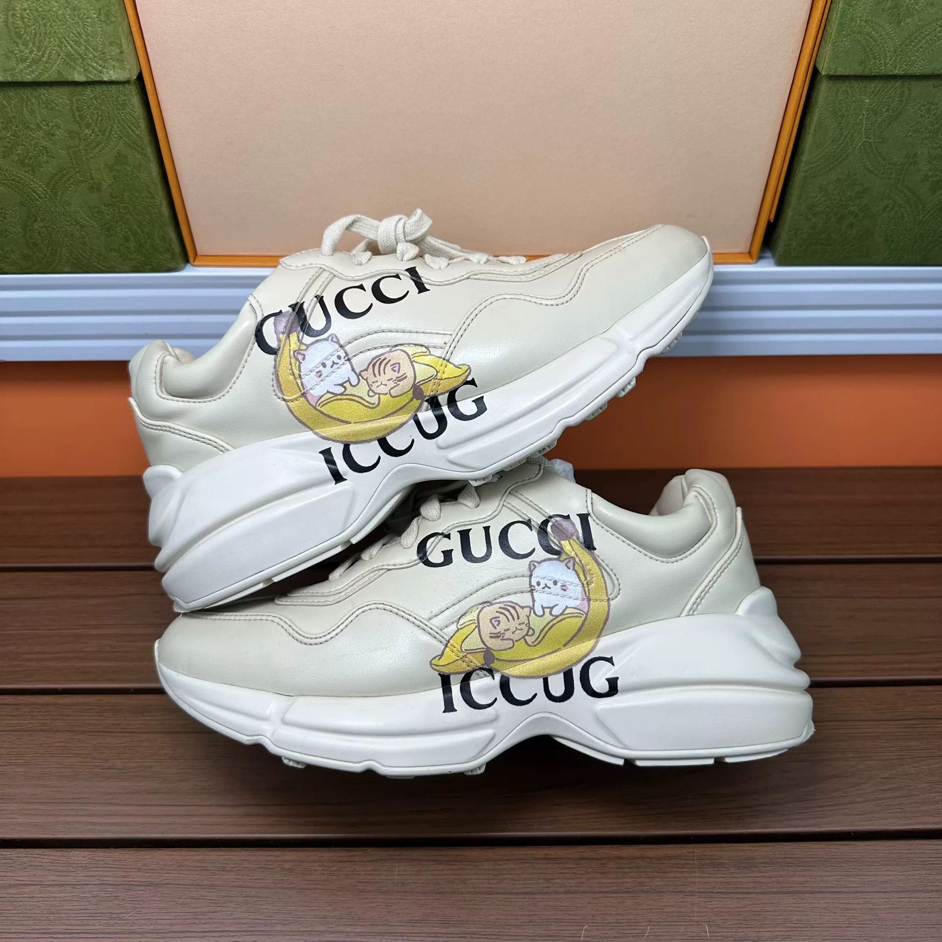 Gucci Gucci Printed Lowtop Sneakers it_37-5 Women Size US 7.5 / IT 37.5 - 2 Thumbnail
