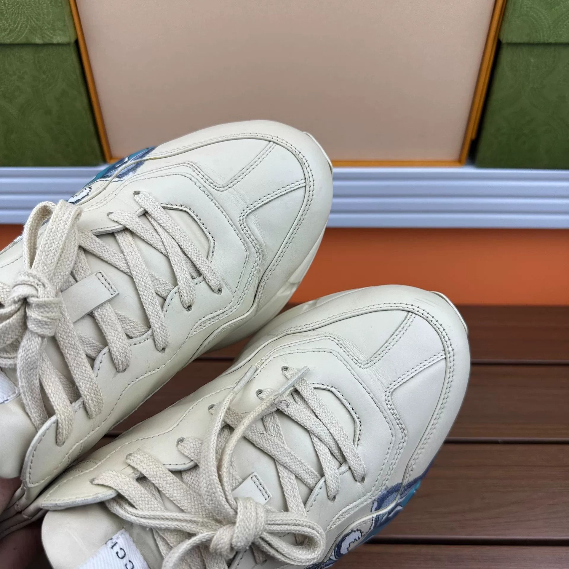 Gucci Gucci Printed Lowtop Sneakers 7 Men Size US 7 / EU 40 - 7 Thumbnail