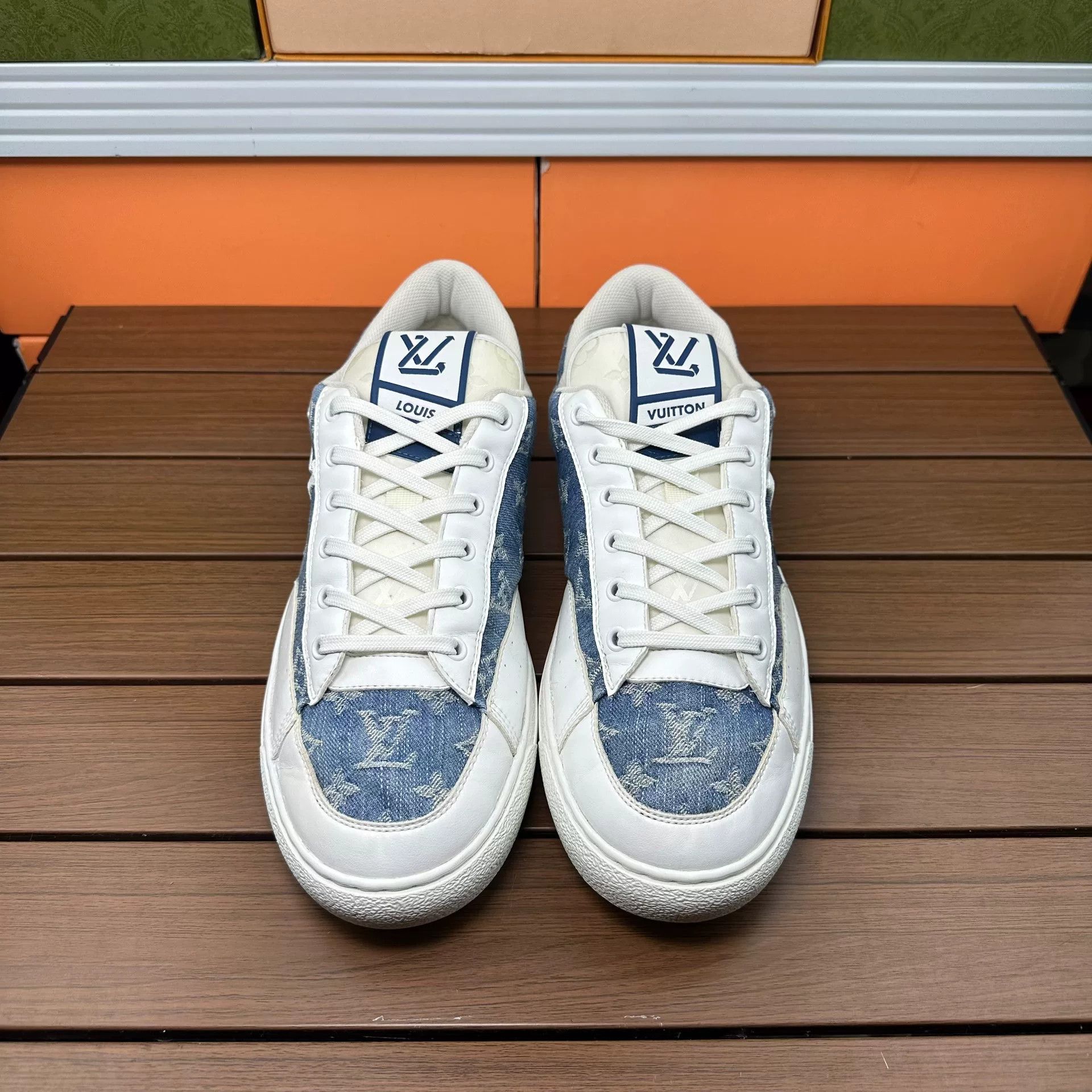 Louis Vuitton Louis Vuitton Denim Blue Lowtop Sneakers 10 Men Size US 10 / EU 43 - 5 Thumbnail