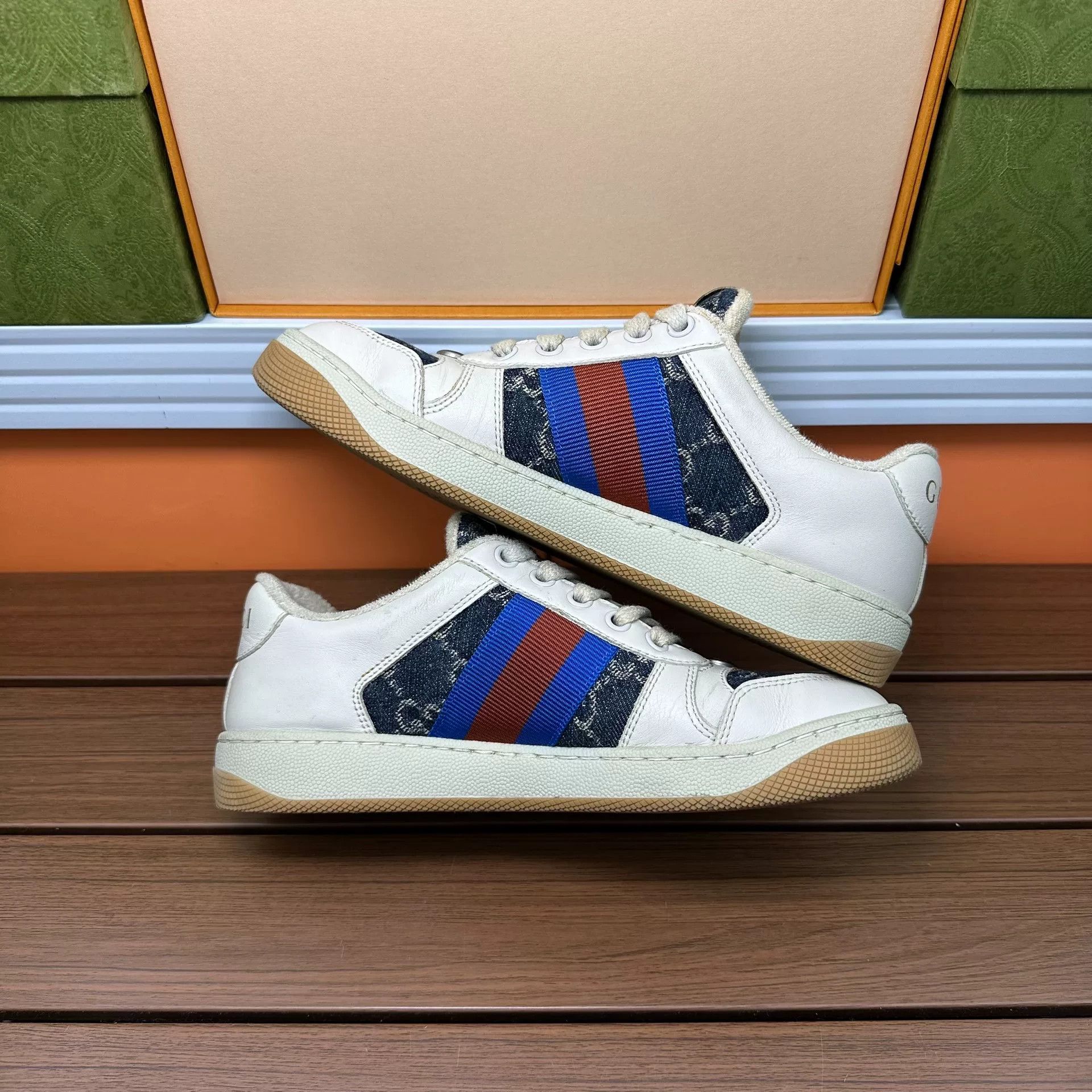 Gucci Gucci Blue Lowtop Sneakers it_35 Women Size US 5 / IT 35 - 3 Thumbnail
