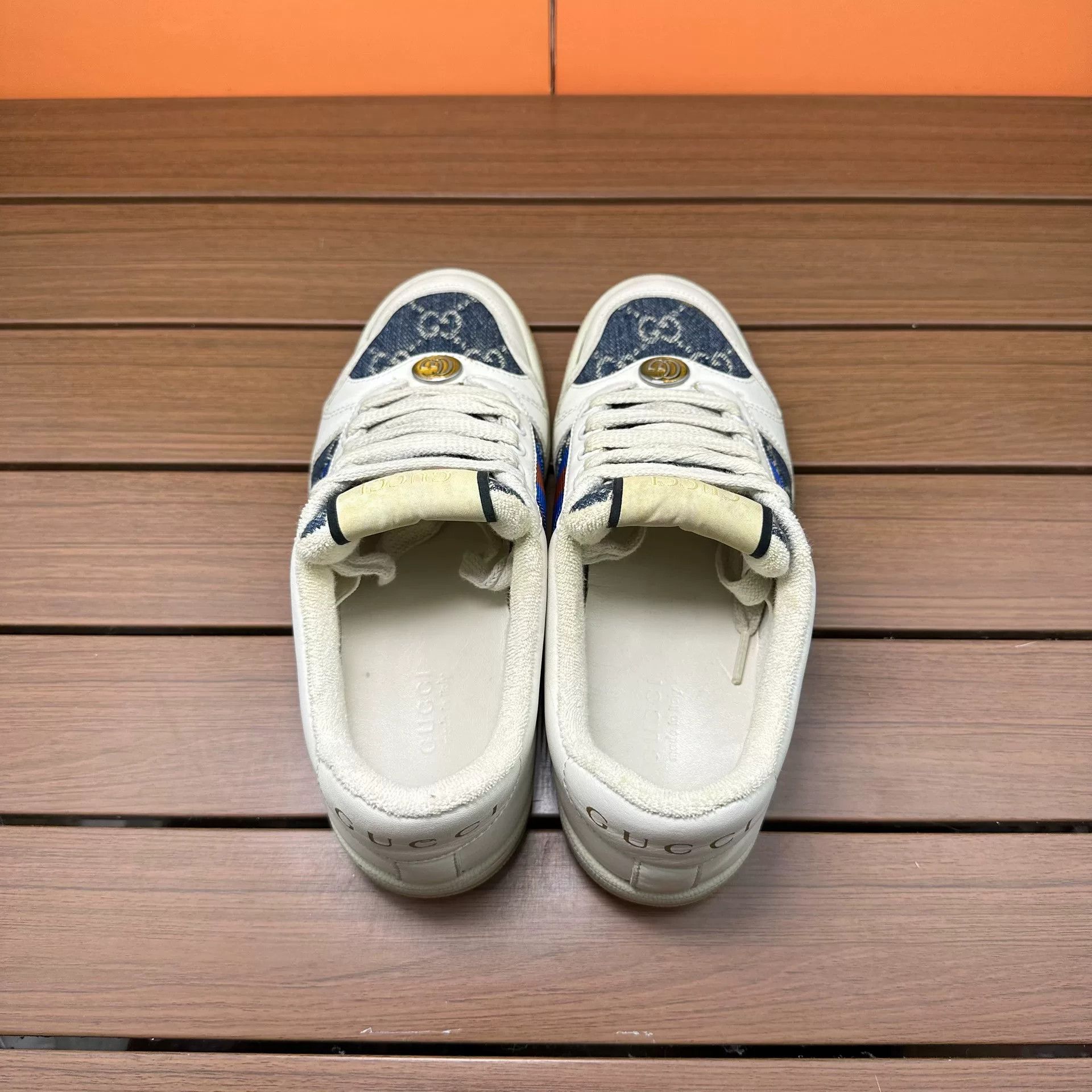 Gucci Gucci Blue Lowtop Sneakers it_35 Women Size US 5 / IT 35 - 7 Thumbnail