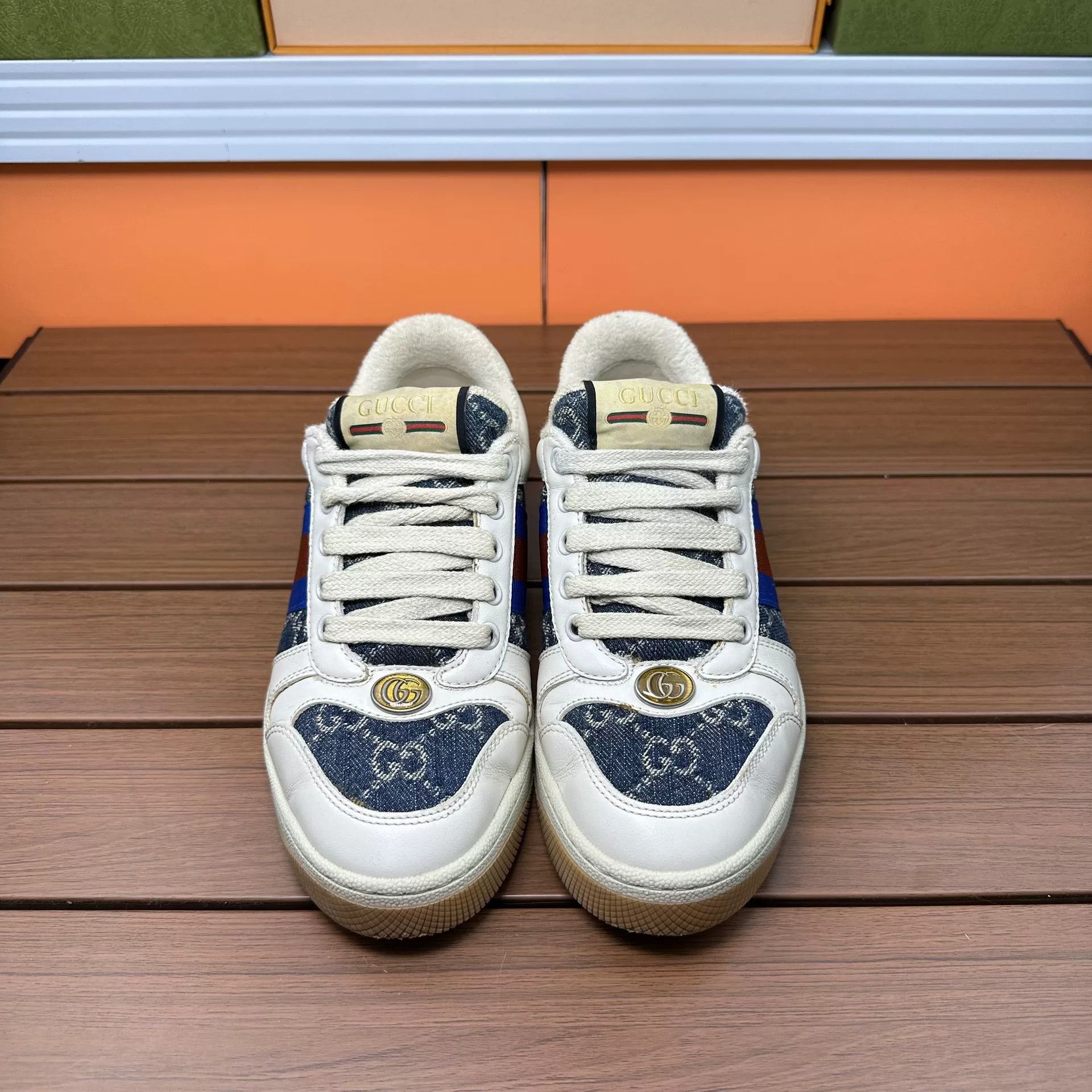Gucci Gucci Blue Lowtop Sneakers it_35 Women Size US 5 / IT 35 - 4 Thumbnail