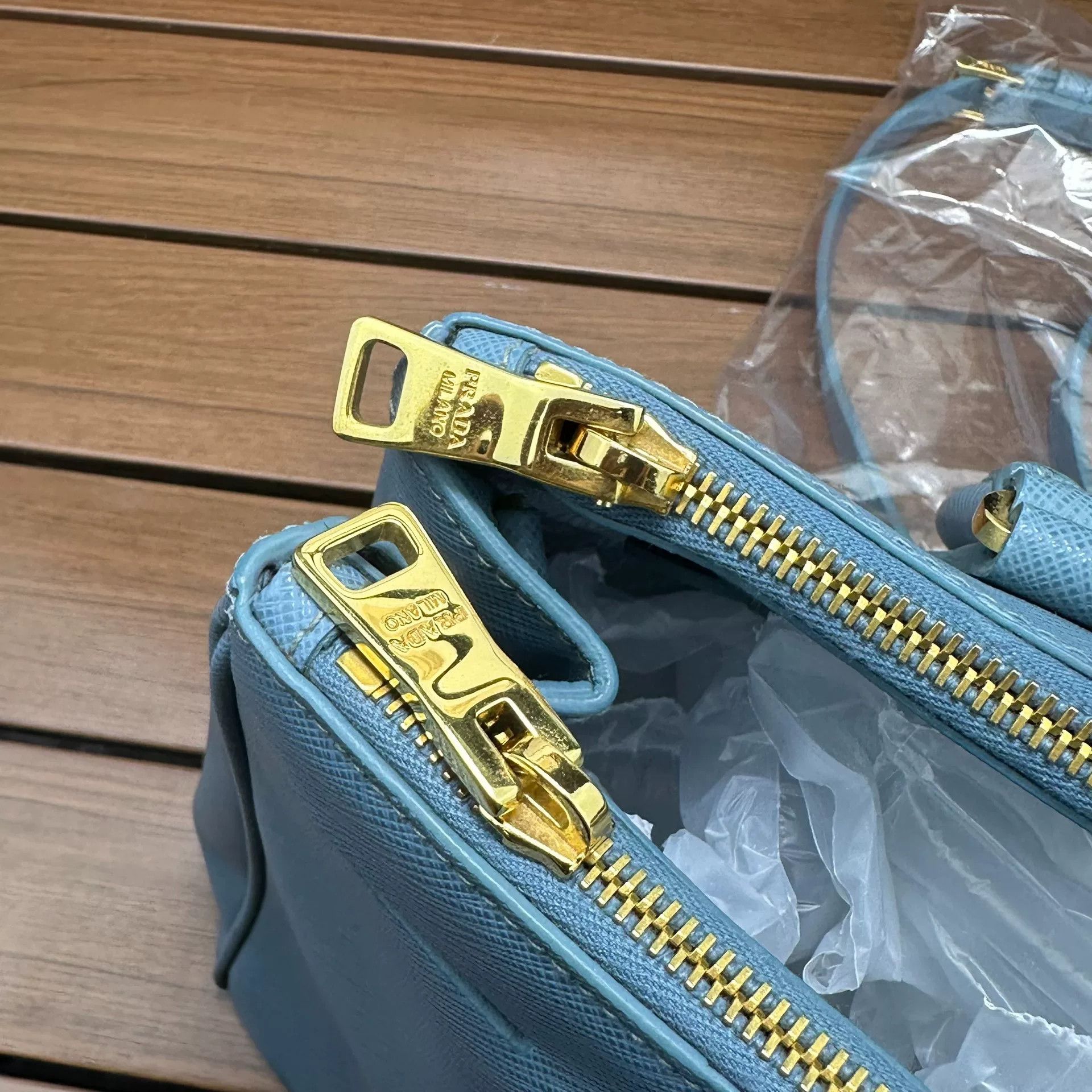 Prada Prada Blue Shoulder Bag OS Women Size ONE SIZE - 7 Thumbnail