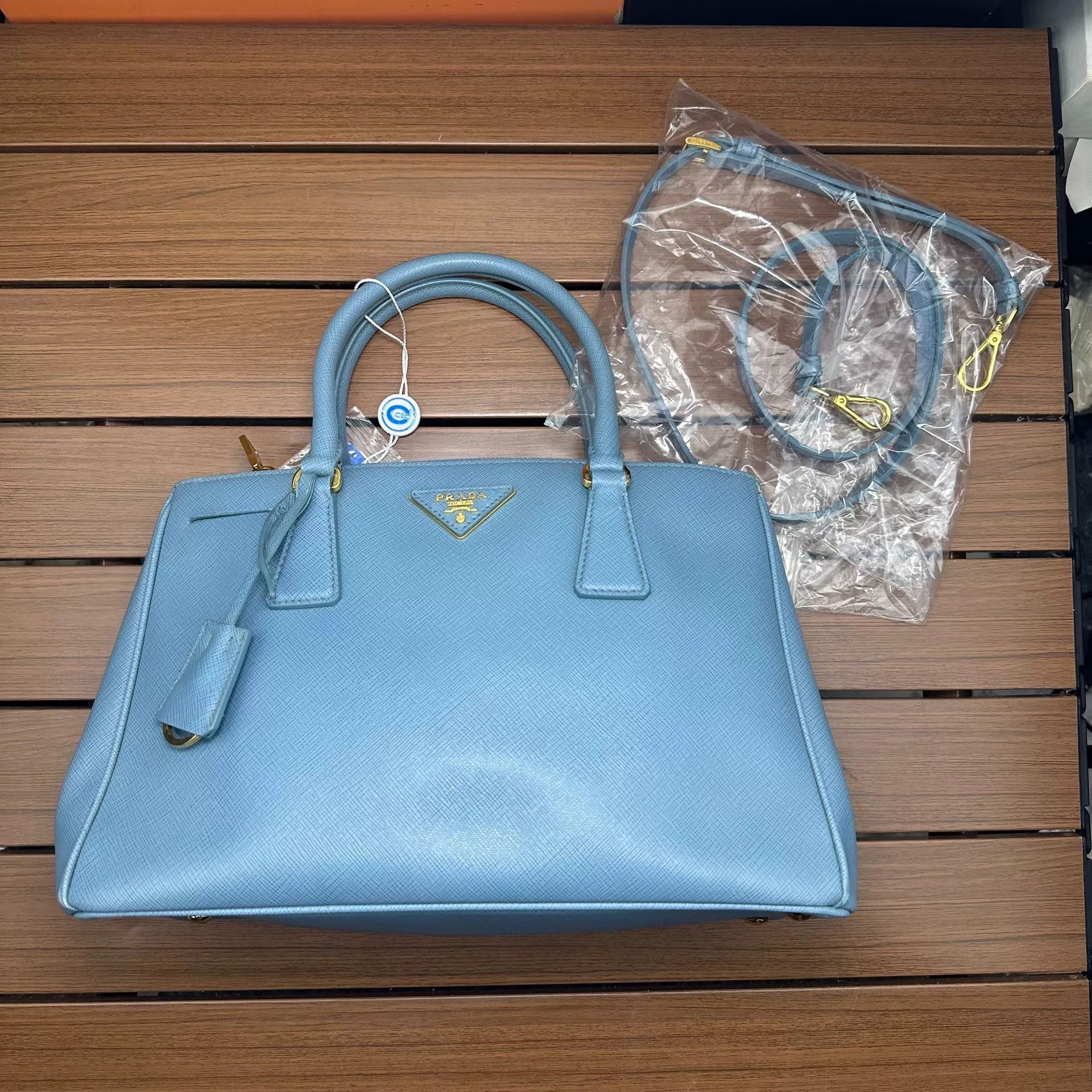 Prada Prada Blue Shoulder Bag OS Women Size ONE SIZE - 6 Thumbnail