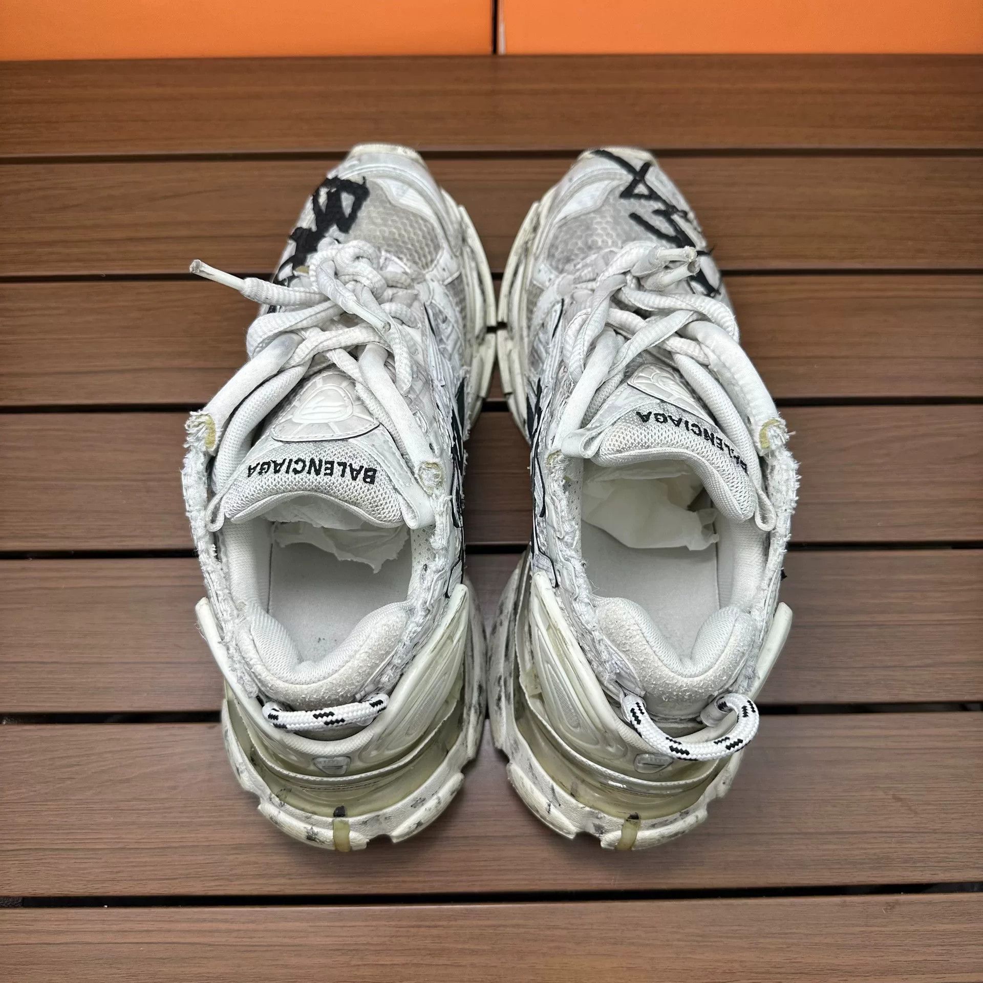 Balenciaga Balenciaga Running White Lowtop Sneakers it_40 Women Size US 10 / IT 40 - 5 Thumbnail