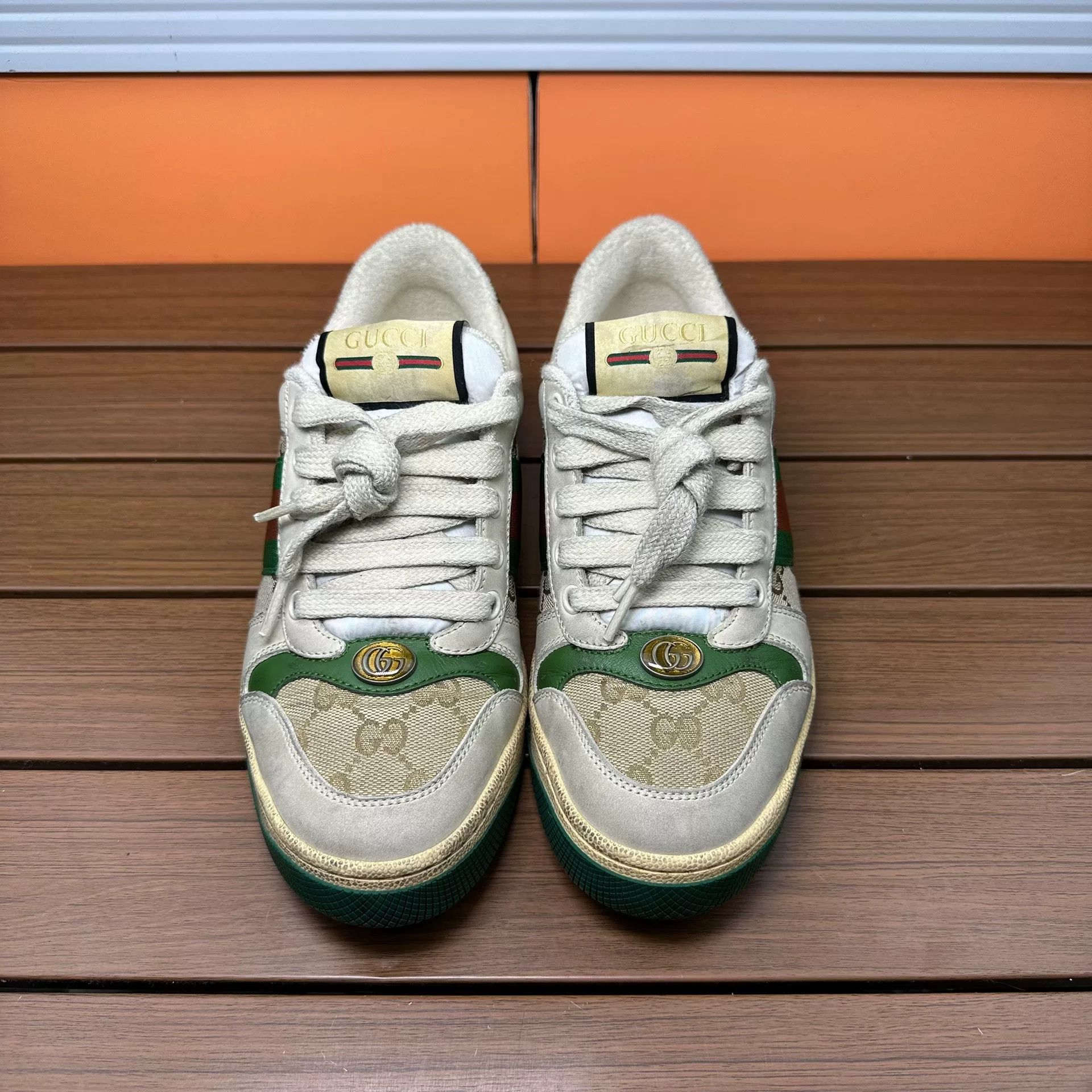 Gucci Gucci Green Lowtop Sneakers it_36-5 Women Size US 6.5 / IT 36.5 - 4 Thumbnail
