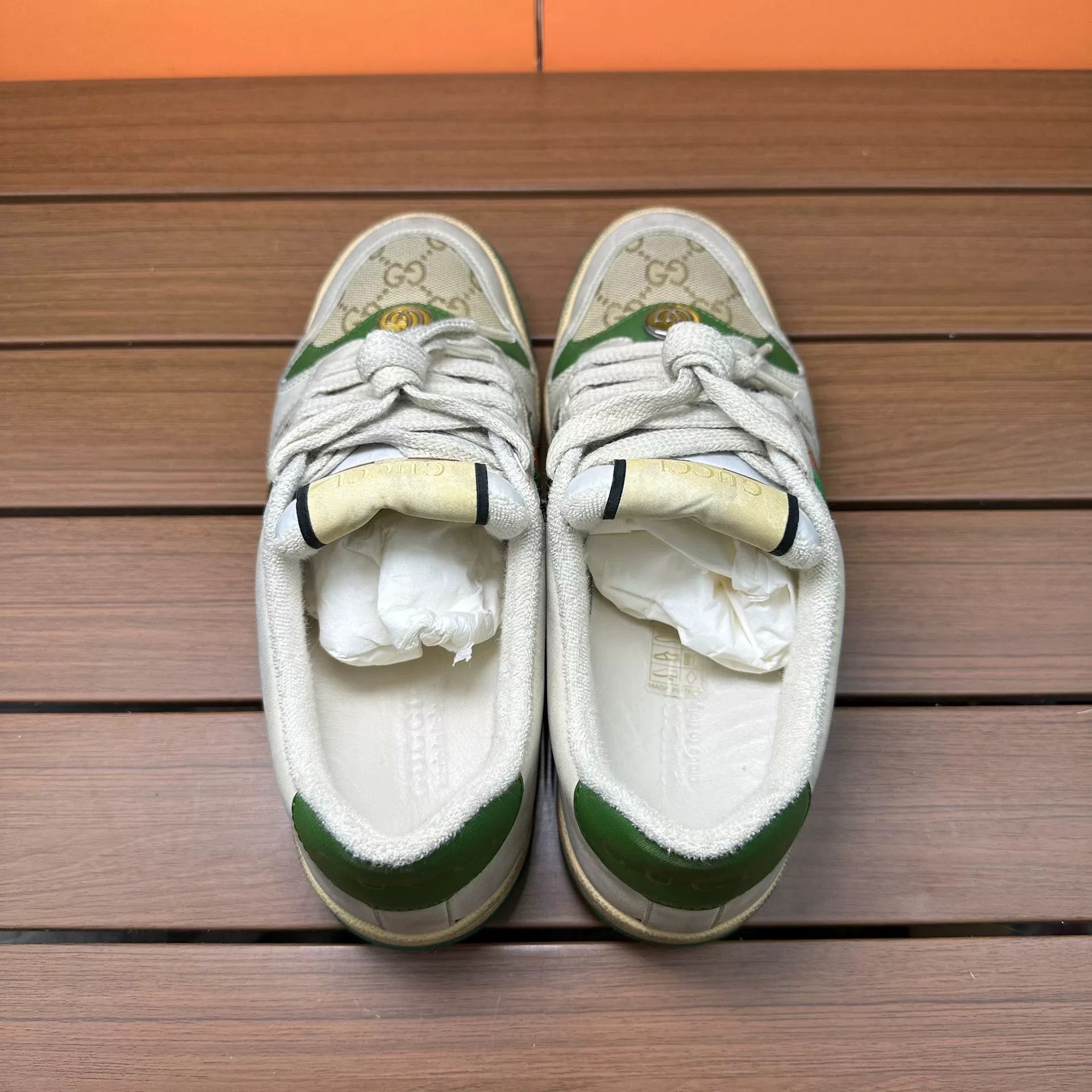 Gucci Gucci Green Lowtop Sneakers it_36-5 Women Size US 6.5 / IT 36.5 - 6 Thumbnail