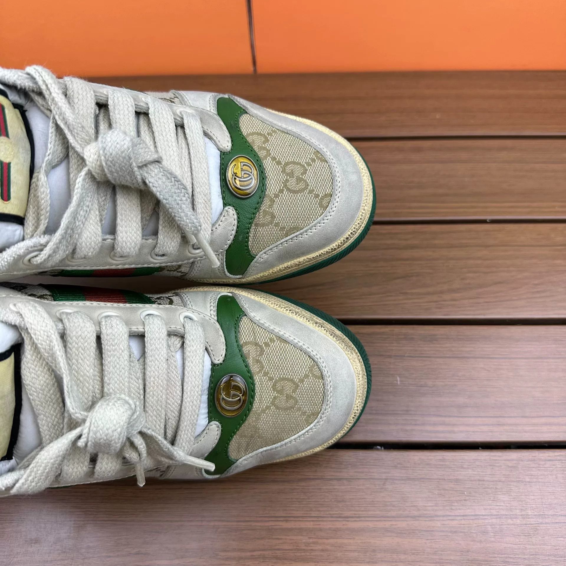 Gucci Gucci Green Lowtop Sneakers it_36-5 Women Size US 6.5 / IT 36.5 - 8 Thumbnail