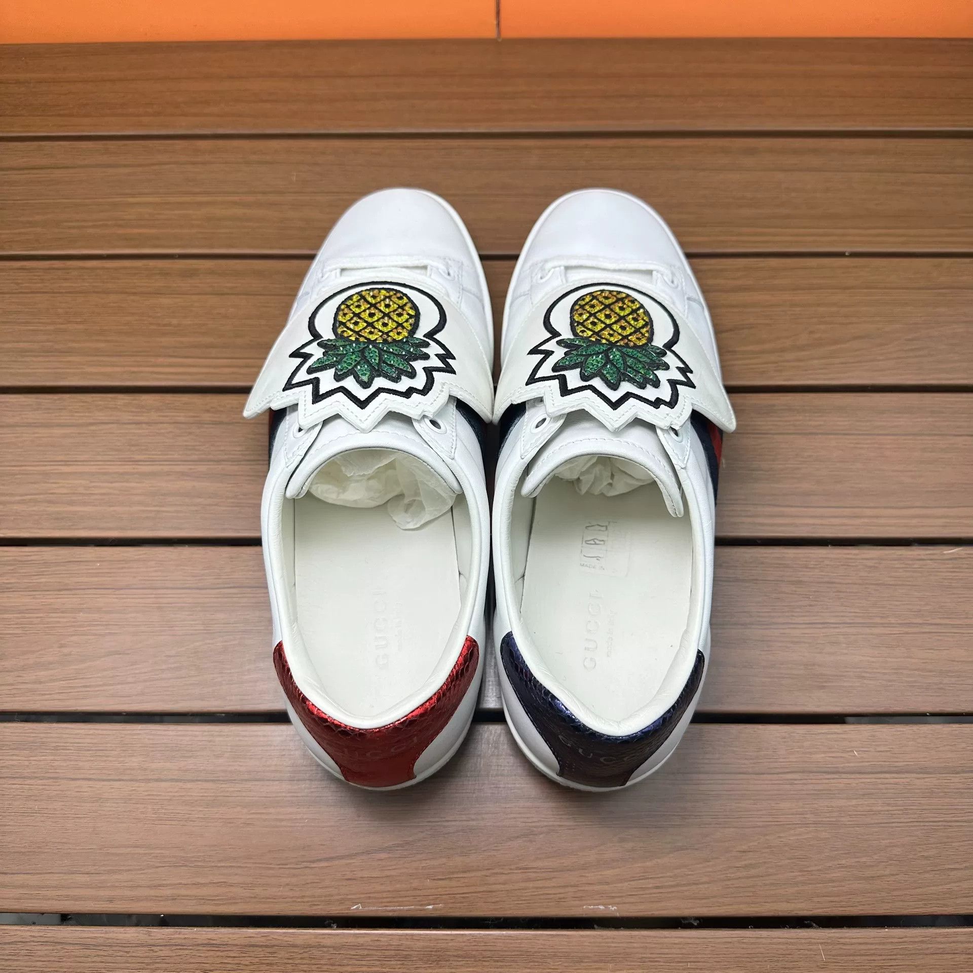 Gucci Gucci White Lowtop Sneakers it_37 Women Size US 7 / IT 37 - 6 Thumbnail