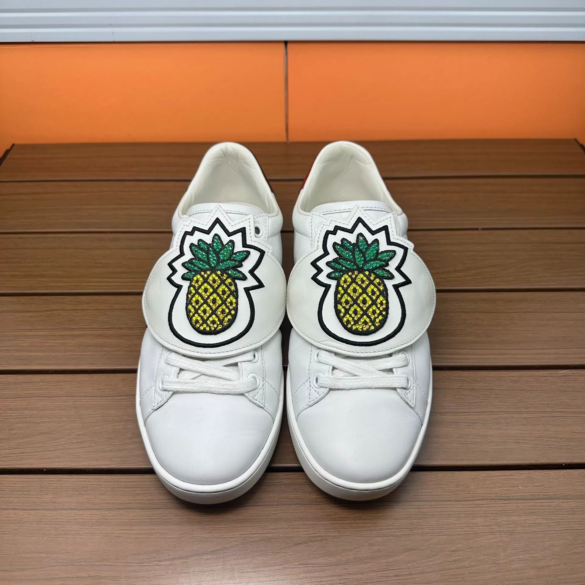 Gucci Gucci White Lowtop Sneakers it_37 Women Size US 7 / IT 37 - 4 Thumbnail