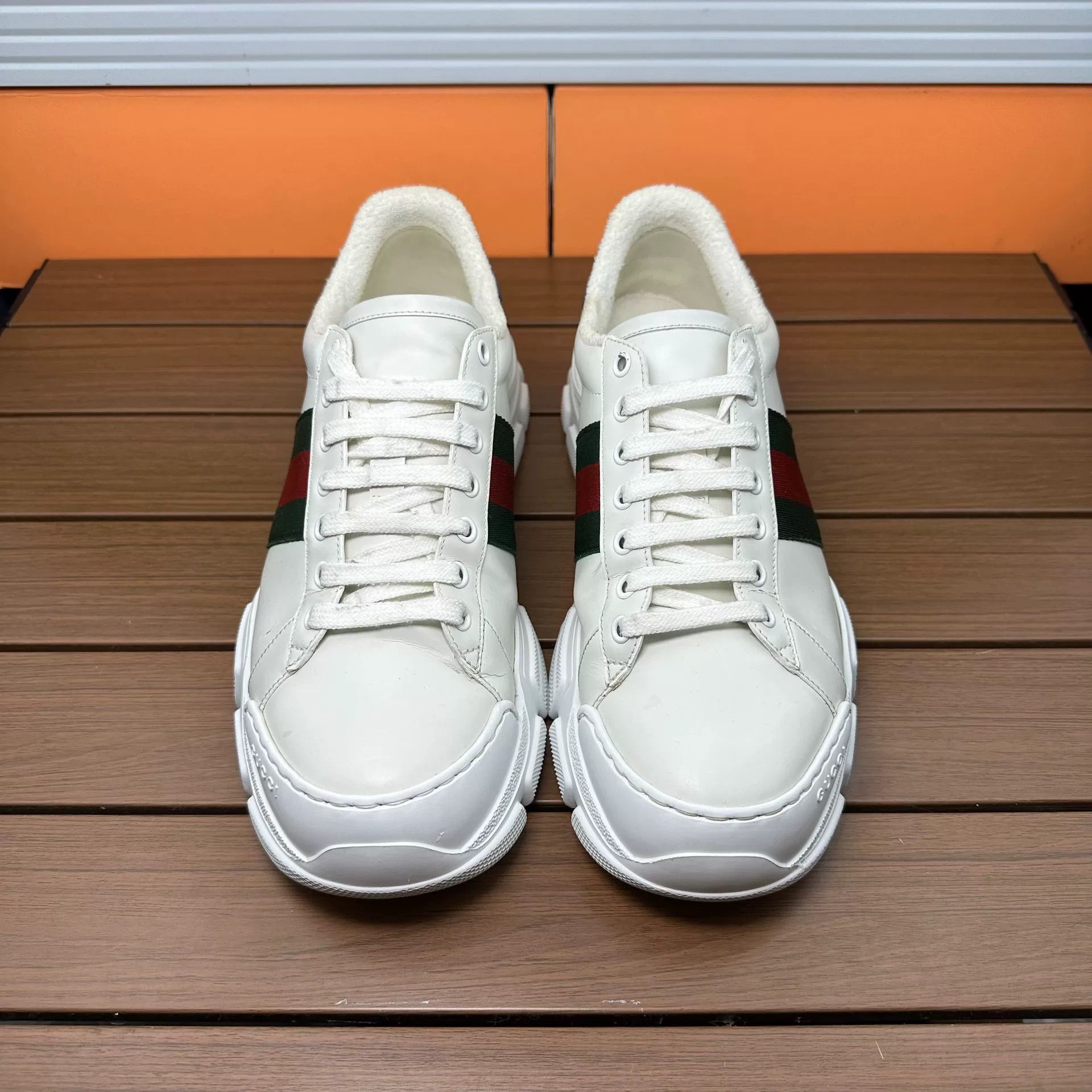 Gucci Gucci Retro Striped Lowtop Sneakers 9 Men Size US 9 / EU 42 - 4 Thumbnail