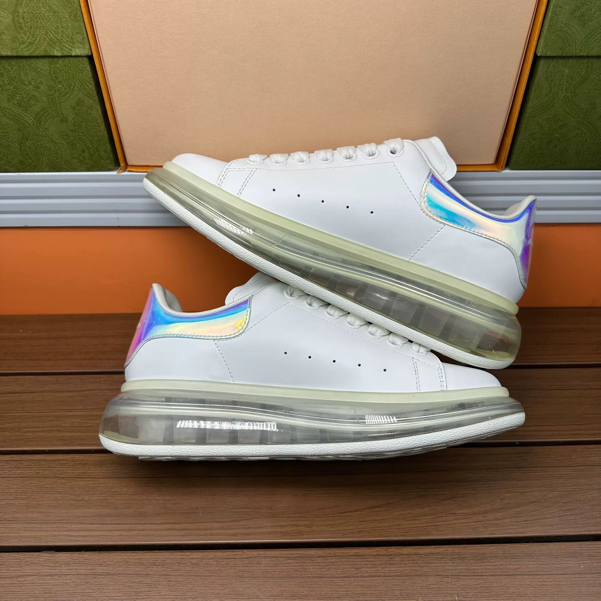 Alexander McQueen Alexander McQueen Laser White Lowtop Sneakers it_38-5 Women Size US 8.5 / IT 38.5 - 3 Thumbnail