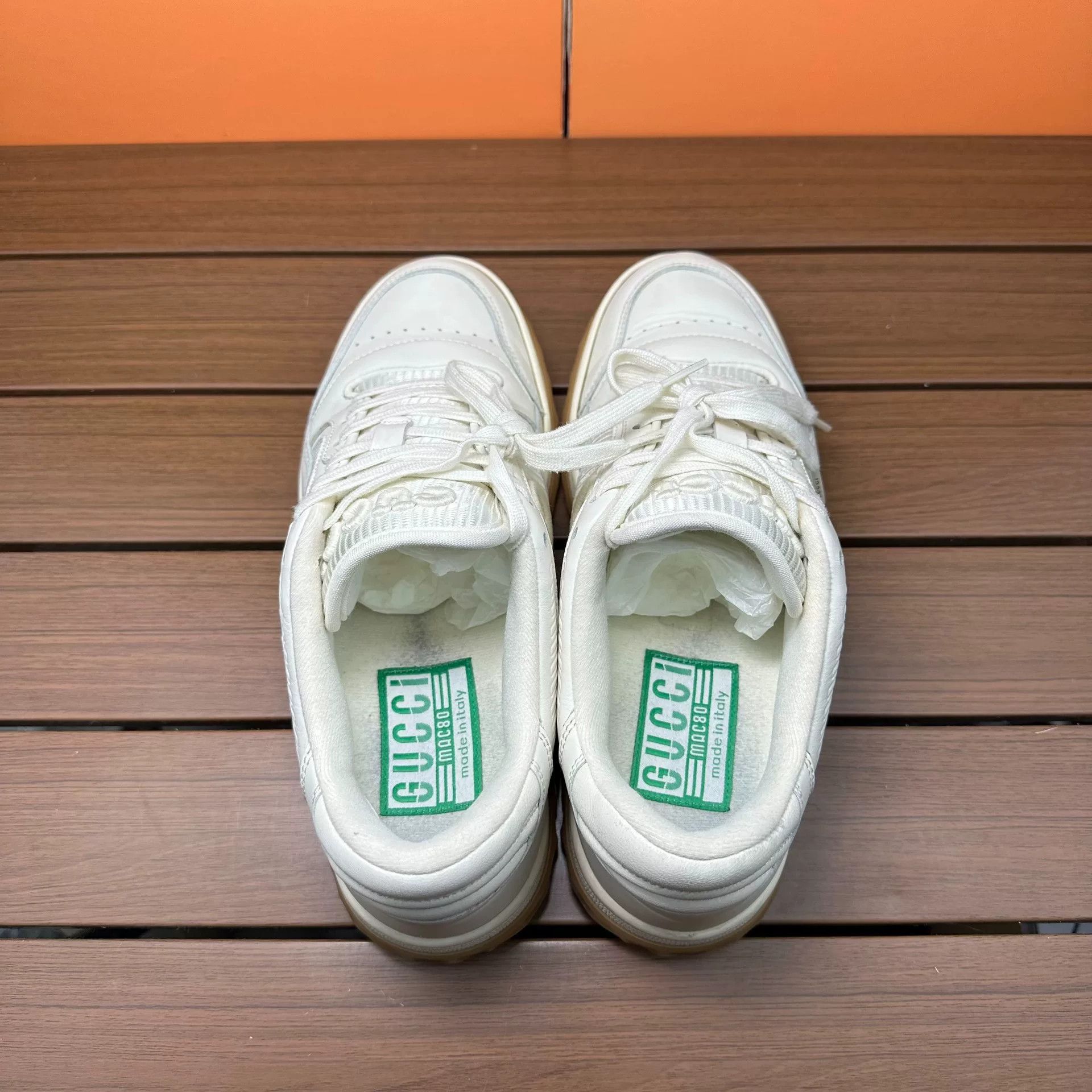 Gucci Gucci Casual White Lowtop Sneakers it_38-5 Women Size US 8.5 / IT 38.5 - 6 Thumbnail