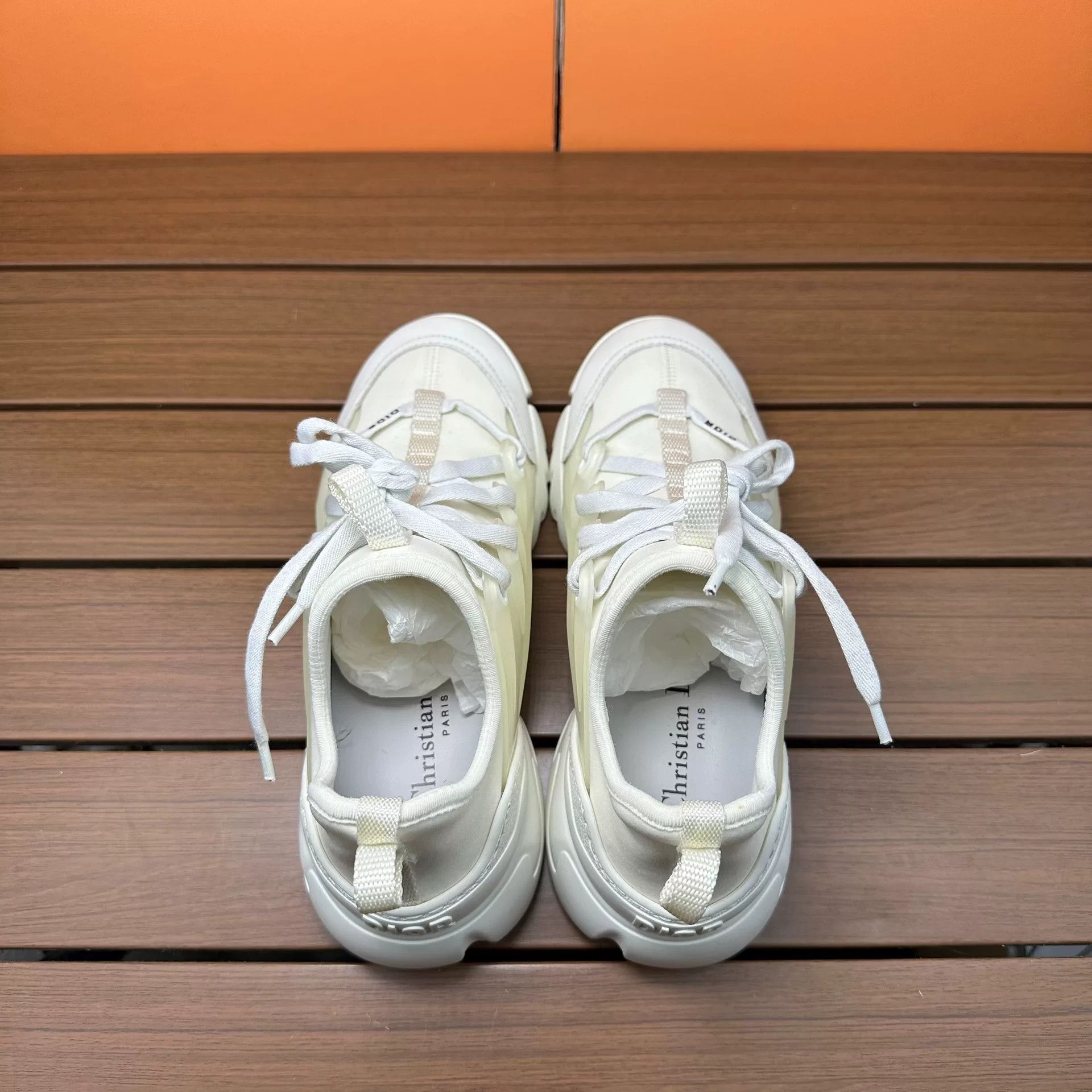 Dior Dior White Lowtop Sneakers it_34 Women Size US 4 / IT 34 - 5 Thumbnail
