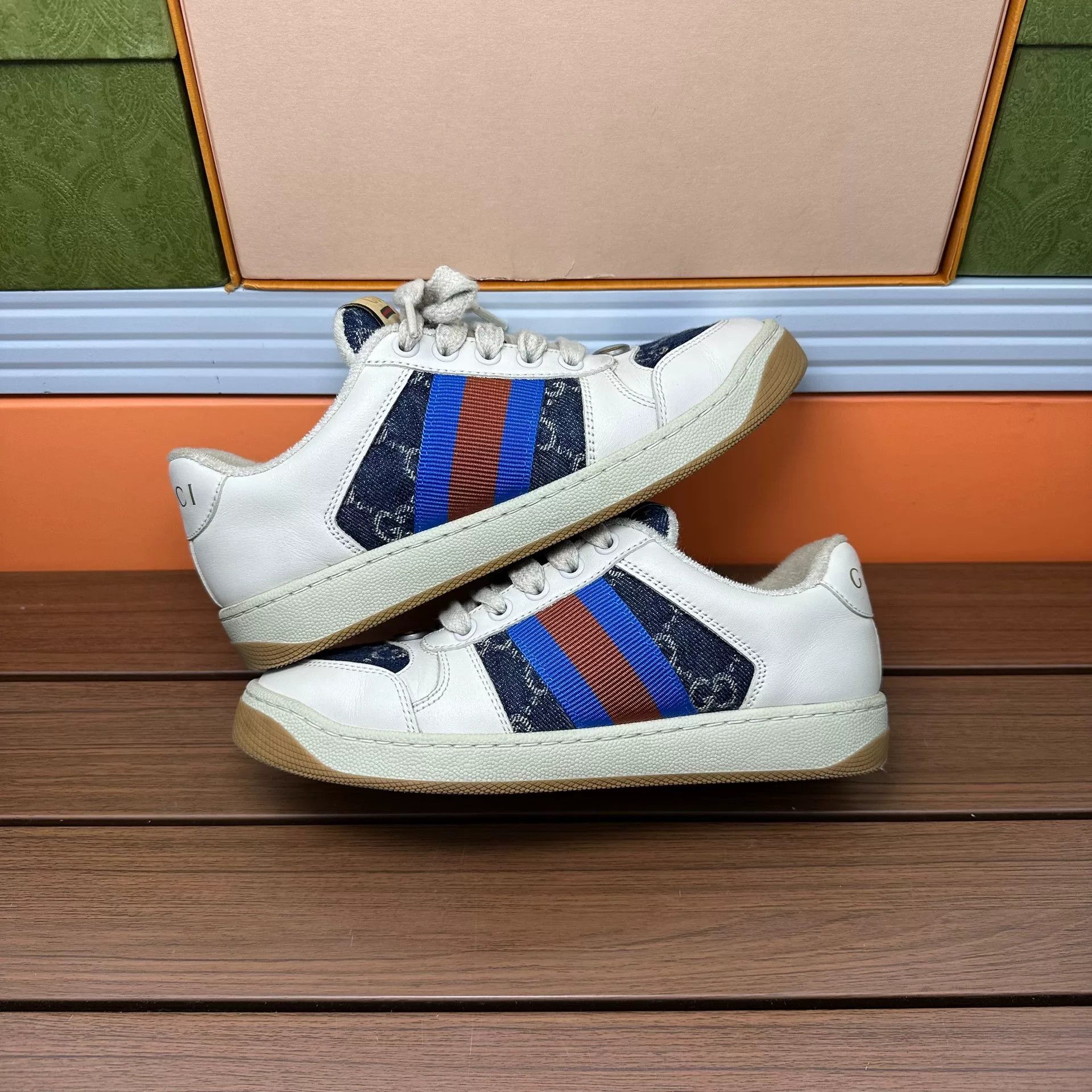 Gucci Gucci Blue Lowtop Sneakers it_34-5 Women Size US 4.5 / IT 34.5 - 2 Thumbnail