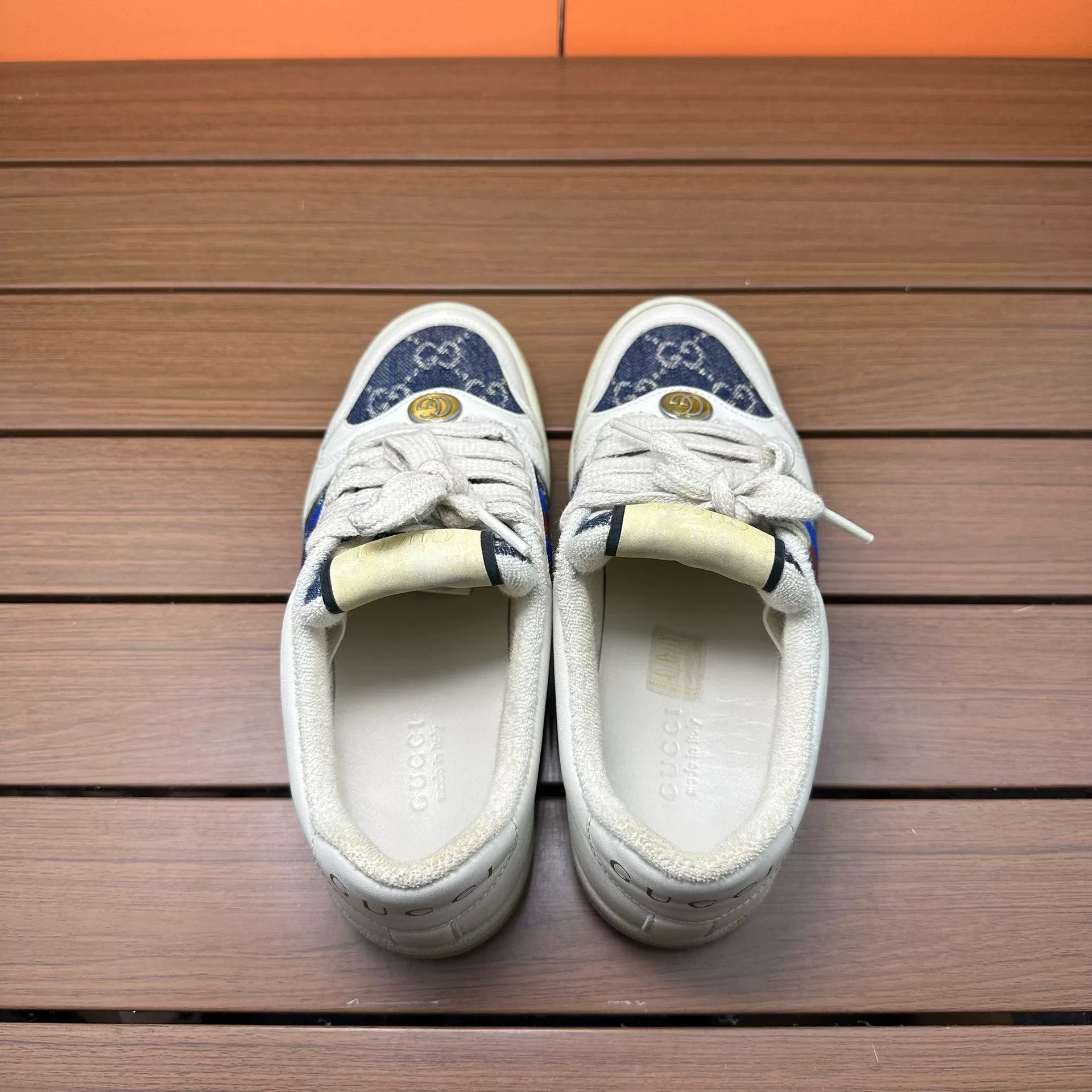 Gucci Gucci Blue Lowtop Sneakers it_34-5 Women Size US 4.5 / IT 34.5 - 5 Thumbnail