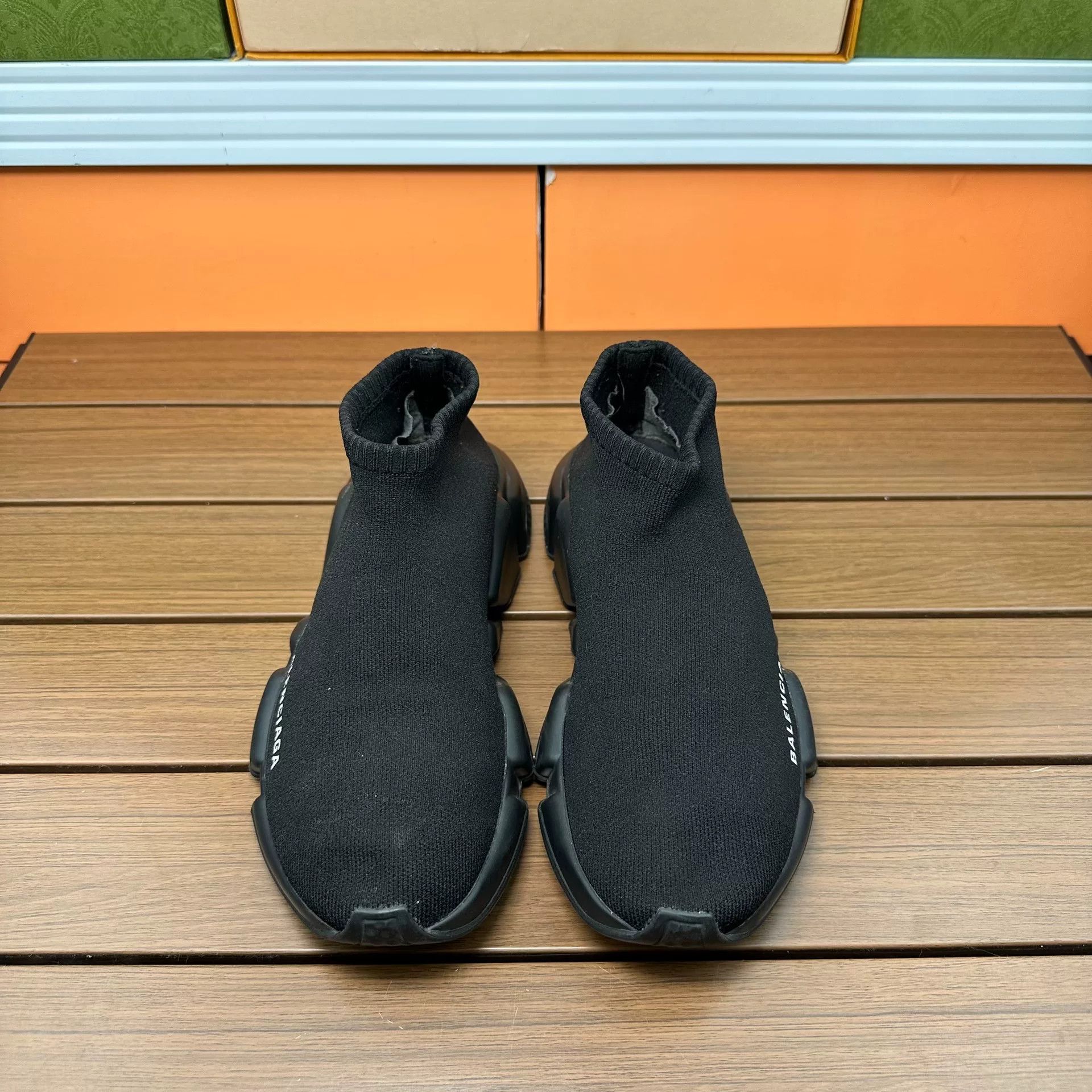 Balenciaga Balenciaga Cropped Black Hitop Sneakers it_35 Women Size US 5 / IT 35 - 4 Thumbnail