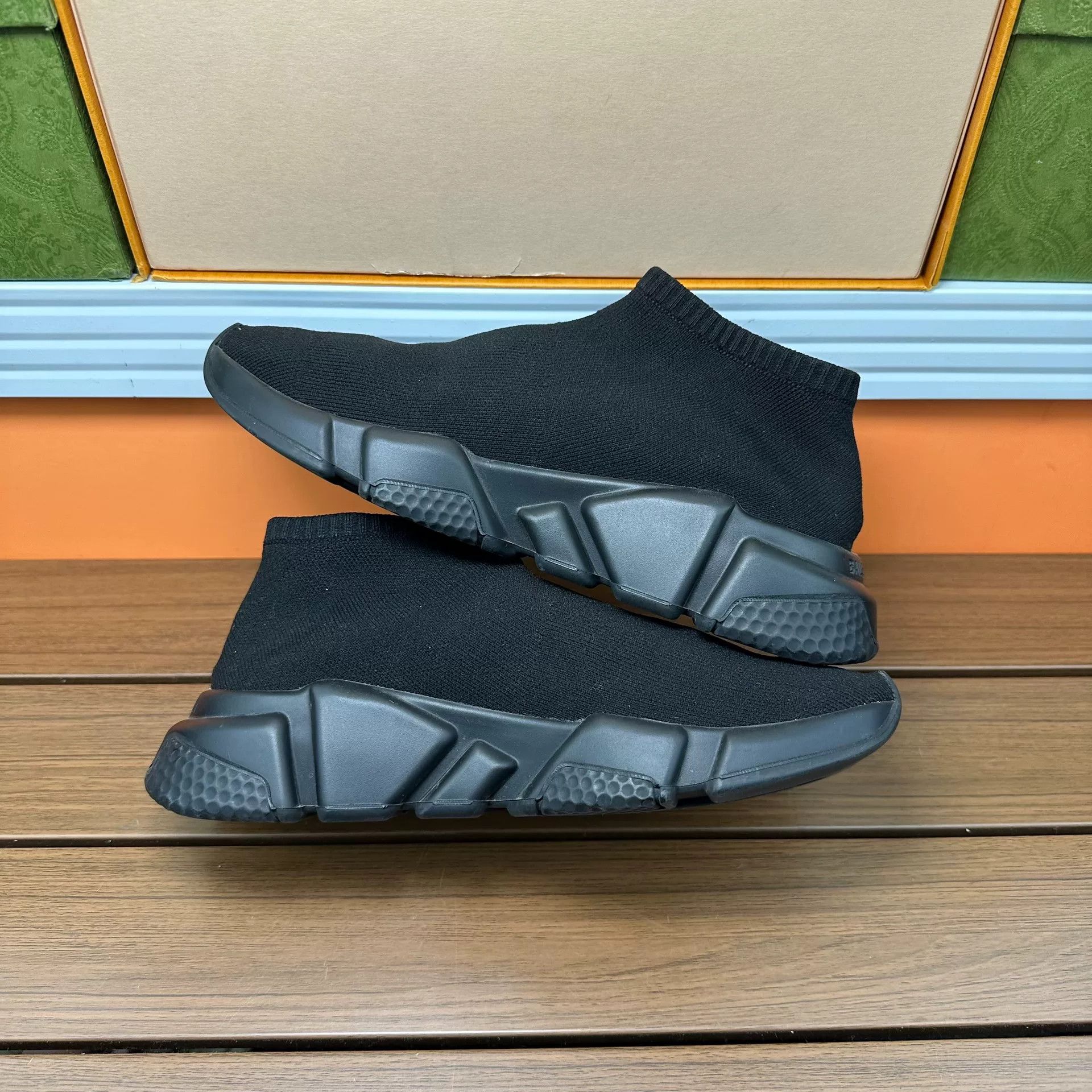 Balenciaga Balenciaga Cropped Black Hitop Sneakers it_35 Women Size US 5 / IT 35 - 3 Thumbnail