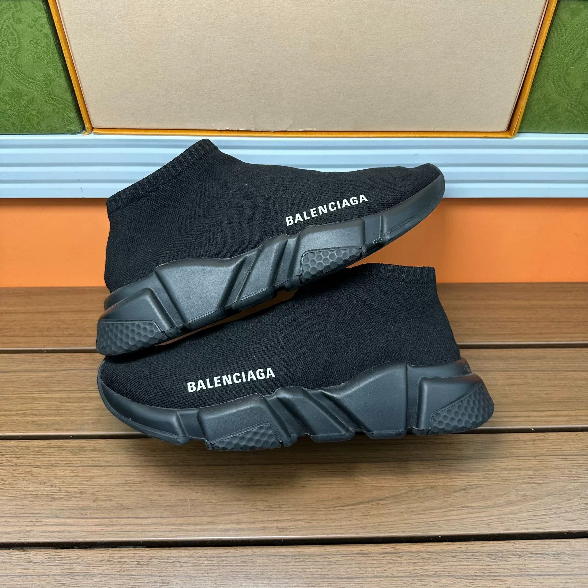 Balenciaga Balenciaga Cropped Black Hitop Sneakers it_35 Women Size US 5 / IT 35 - 2 Thumbnail