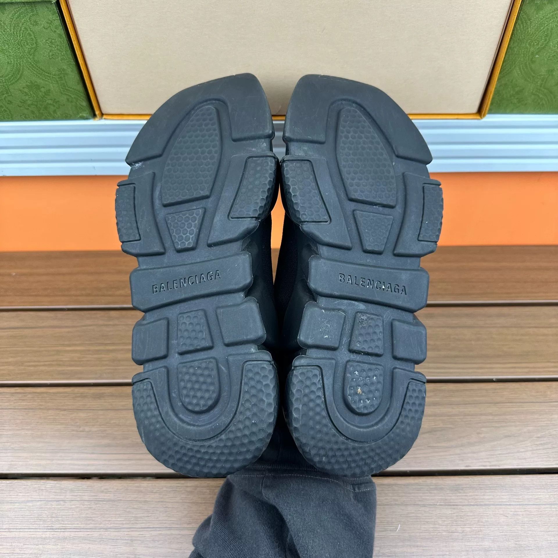Balenciaga Balenciaga Cropped Black Hitop Sneakers it_35 Women Size US 5 / IT 35 - 7 Thumbnail
