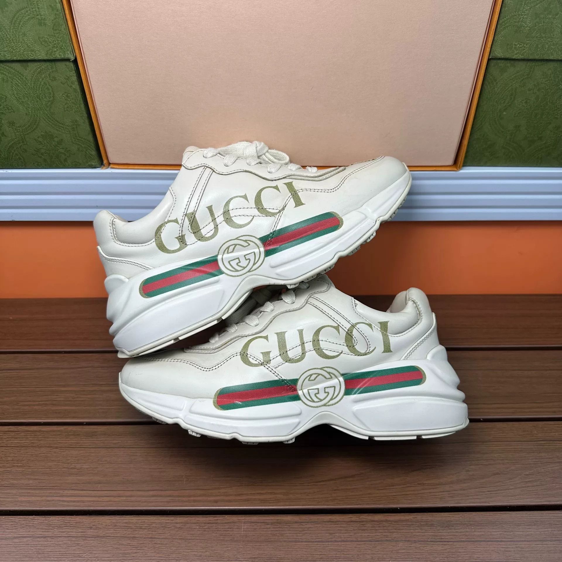 Gucci Gucci Printed Lowtop Sneakers it_35-5 Women Size US 5.5 / IT 35.5 - 2 Thumbnail