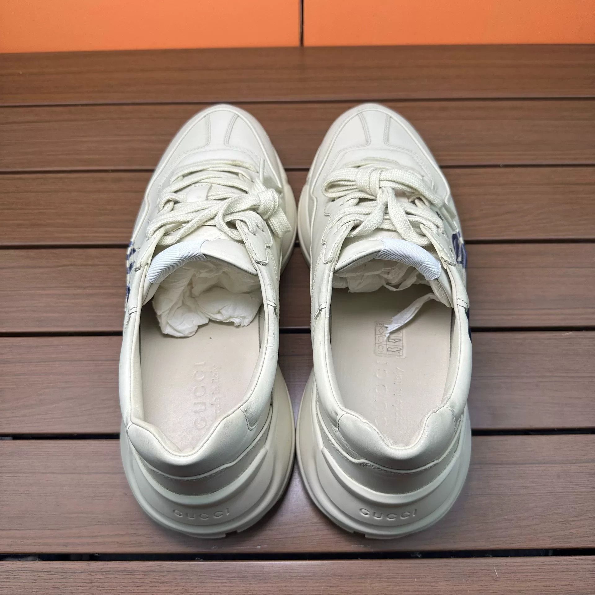 Gucci Gucci Printed White Lowtop Sneakers 10 Men Size US 10 / EU 43 - 5 Thumbnail