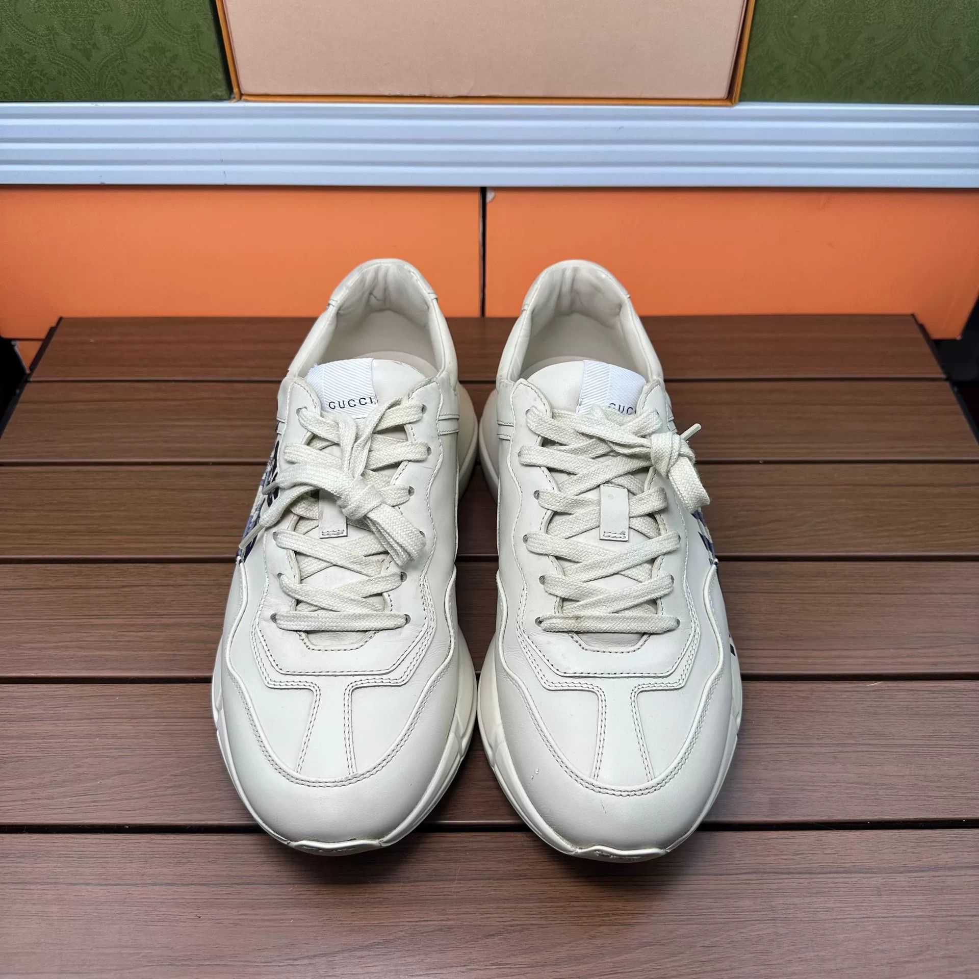Gucci Gucci Printed White Lowtop Sneakers 10 Men Size US 10 / EU 43 - 4 Thumbnail