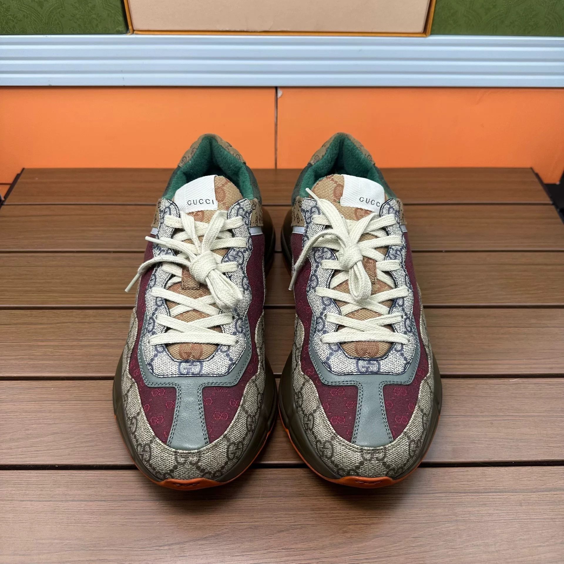 Gucci Gucci Brown Lowtop Sneakers 8.5 Men Size US 8.5 / EU 41-42 - 4 Thumbnail