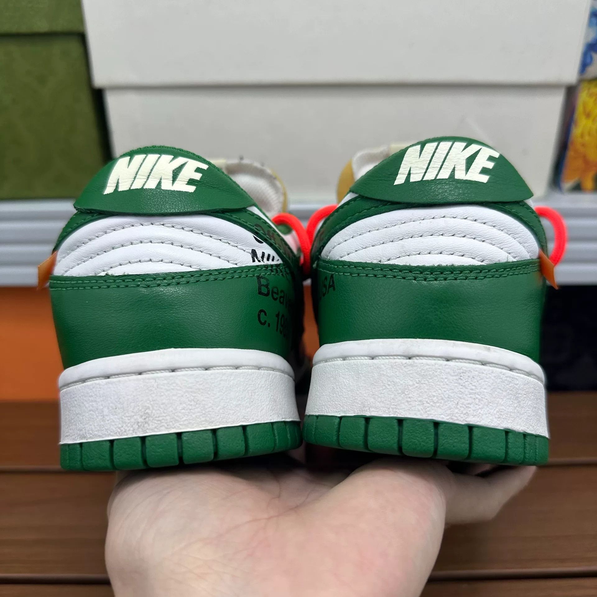 Nike Nike DUNK Collab Green Lowtop Sneakers 5.5 Men Size US 5.5 / EU 38 - 5 Thumbnail