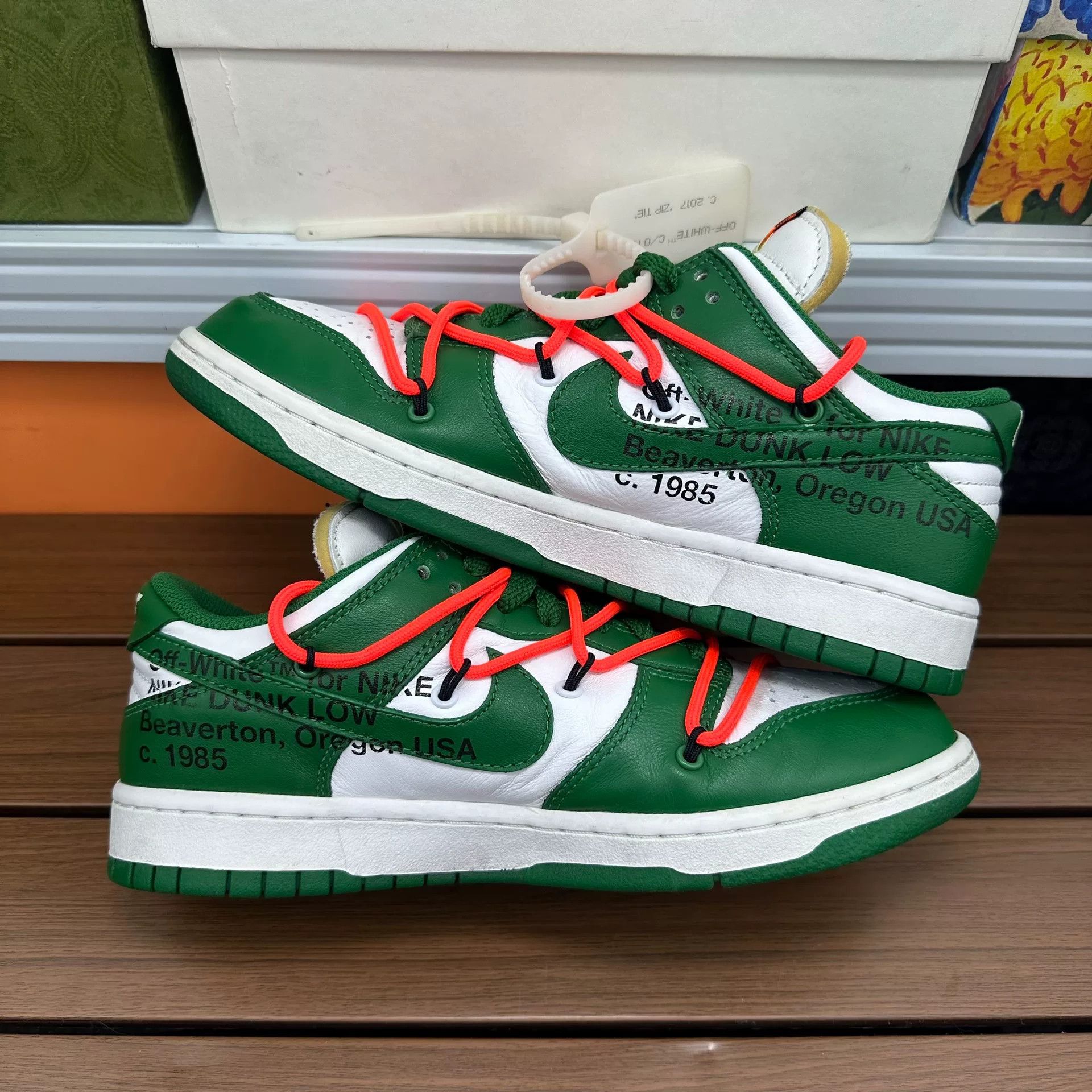 Nike Nike DUNK Collab Green Lowtop Sneakers 5.5 Men Size US 5.5 / EU 38 - 2 Thumbnail