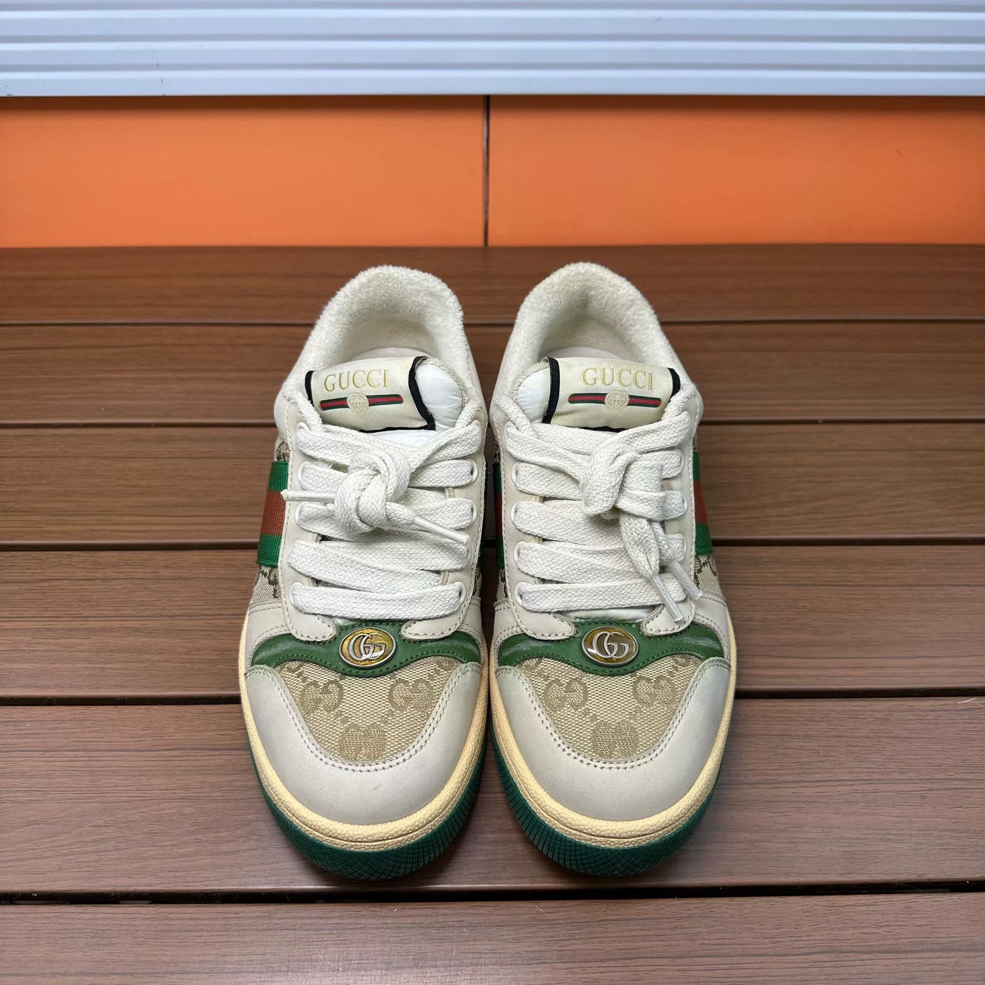 Gucci Gucci Green Lowtop Sneakers it_34-5 Women Size US 4.5 / IT 34.5 - 4 Thumbnail
