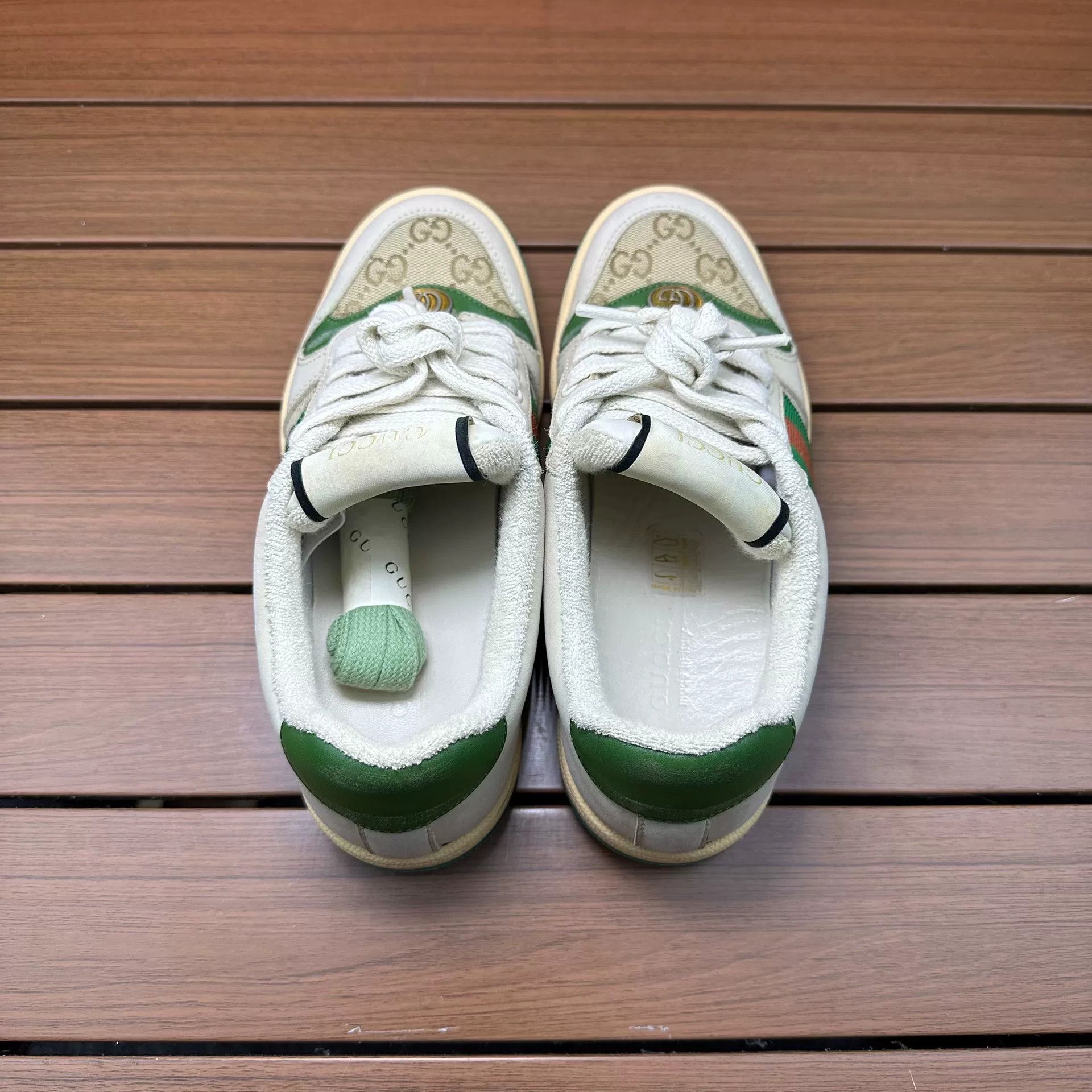Gucci Gucci Green Lowtop Sneakers it_34-5 Women Size US 4.5 / IT 34.5 - 5 Thumbnail