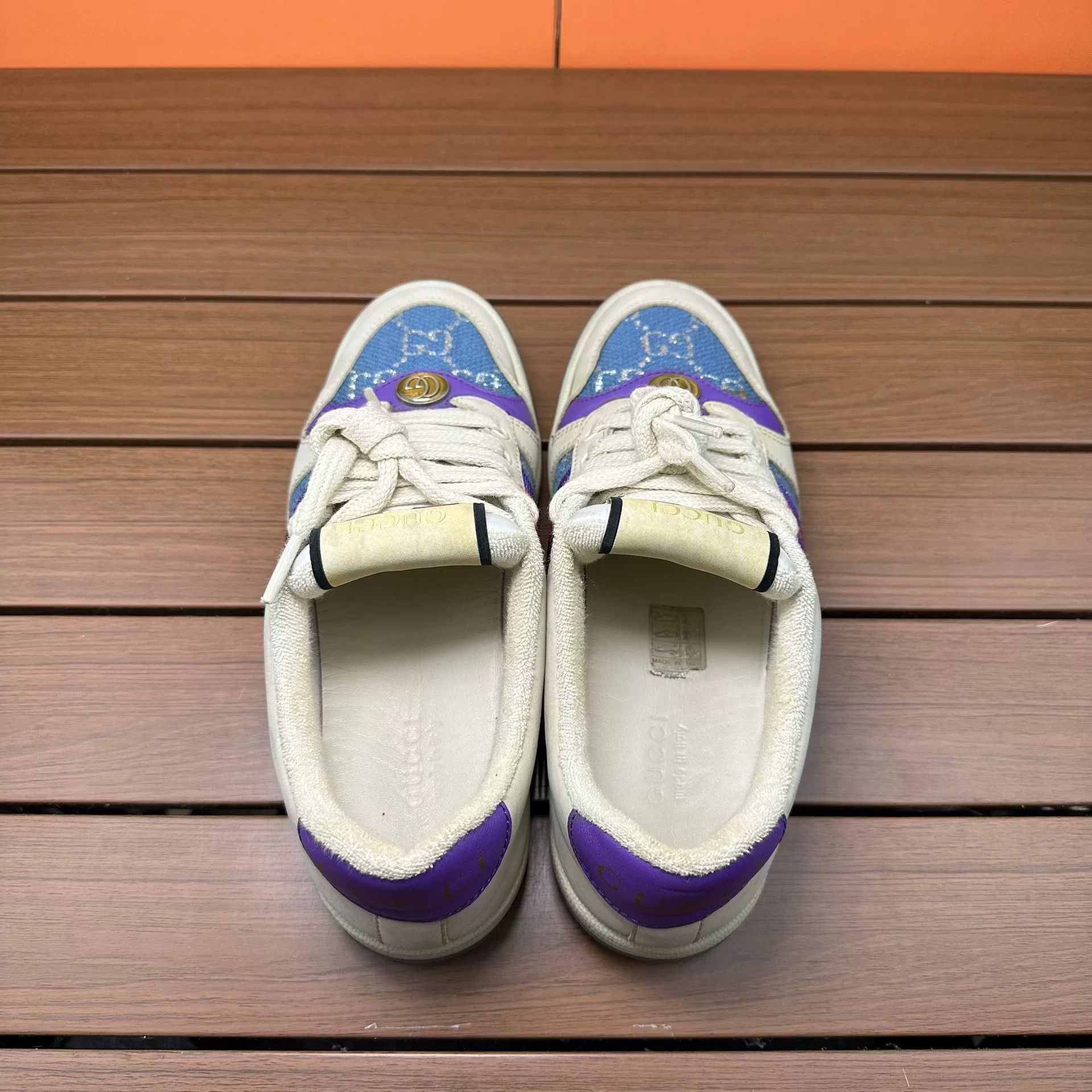 Gucci Gucci Blue Lowtop Sneakers it_35 Women Size US 5 / IT 35 - 5 Thumbnail