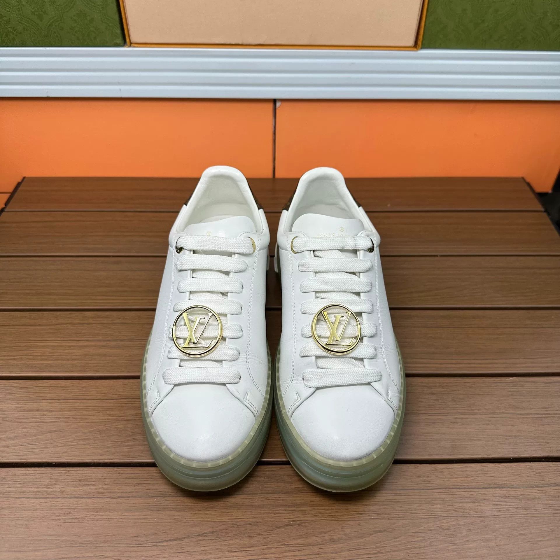 Louis Vuitton Louis Vuitton Blue Lowtop Sneakers it_36-5 Women Size US 6.5 / IT 36.5 - 4 Thumbnail