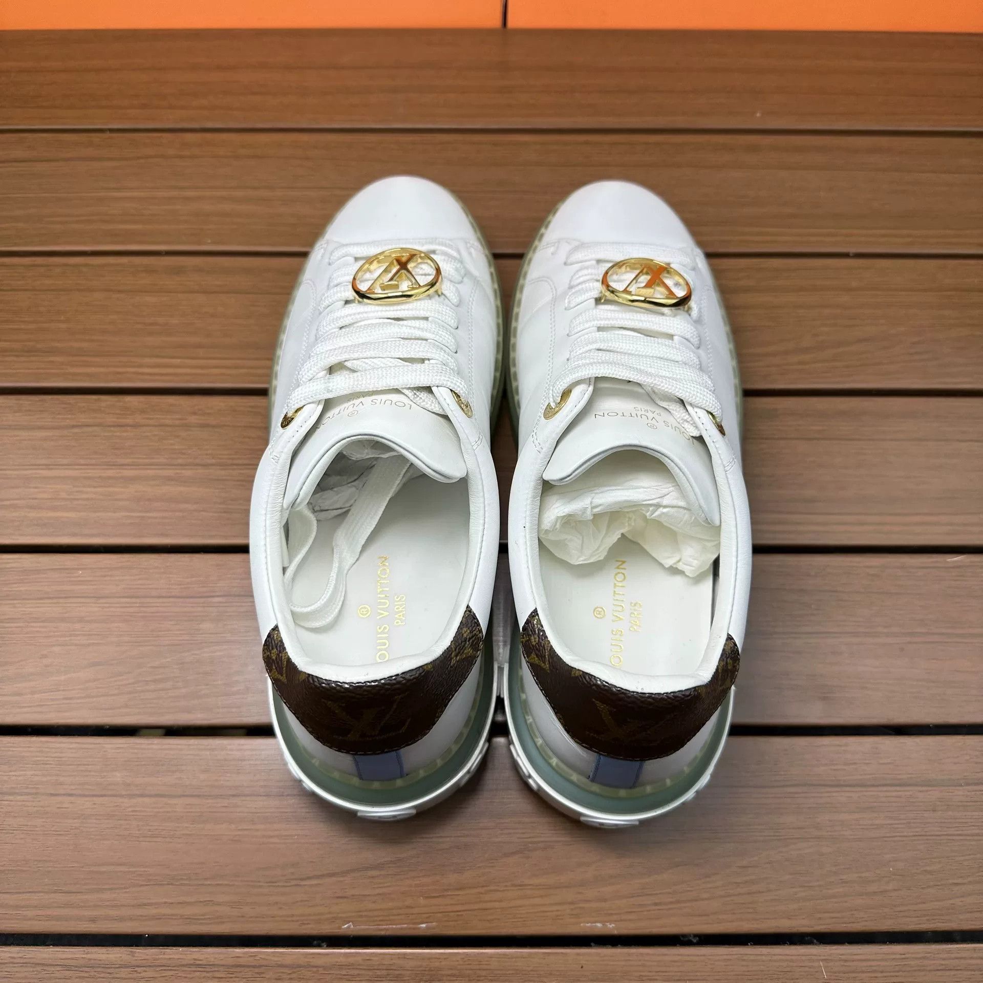 Louis Vuitton Louis Vuitton Blue Lowtop Sneakers it_36-5 Women Size US 6.5 / IT 36.5 - 5 Thumbnail