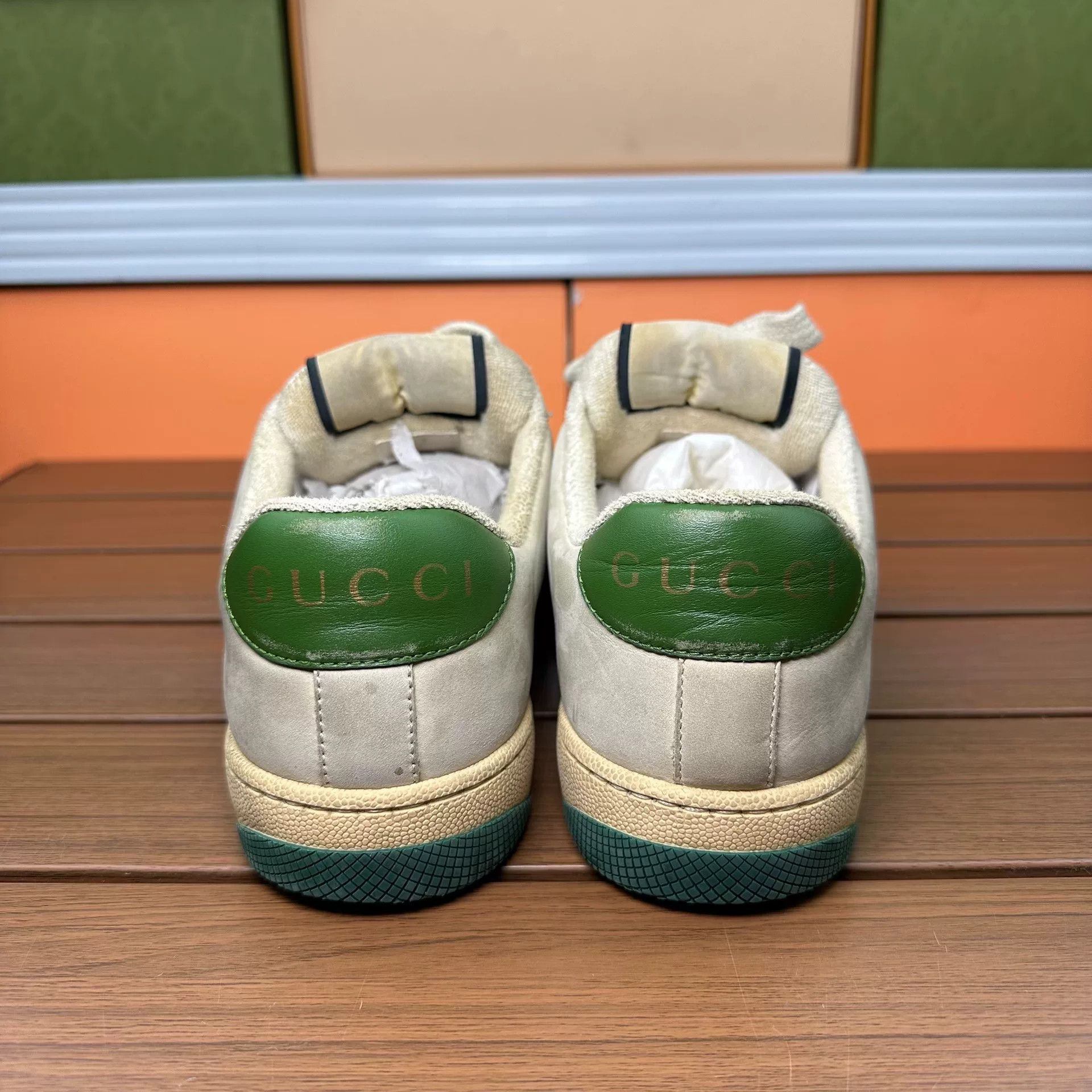 Gucci Gucci Distressed Green Lowtop Sneakers it_37 Women Size US 7 / IT 37 - 5 Thumbnail