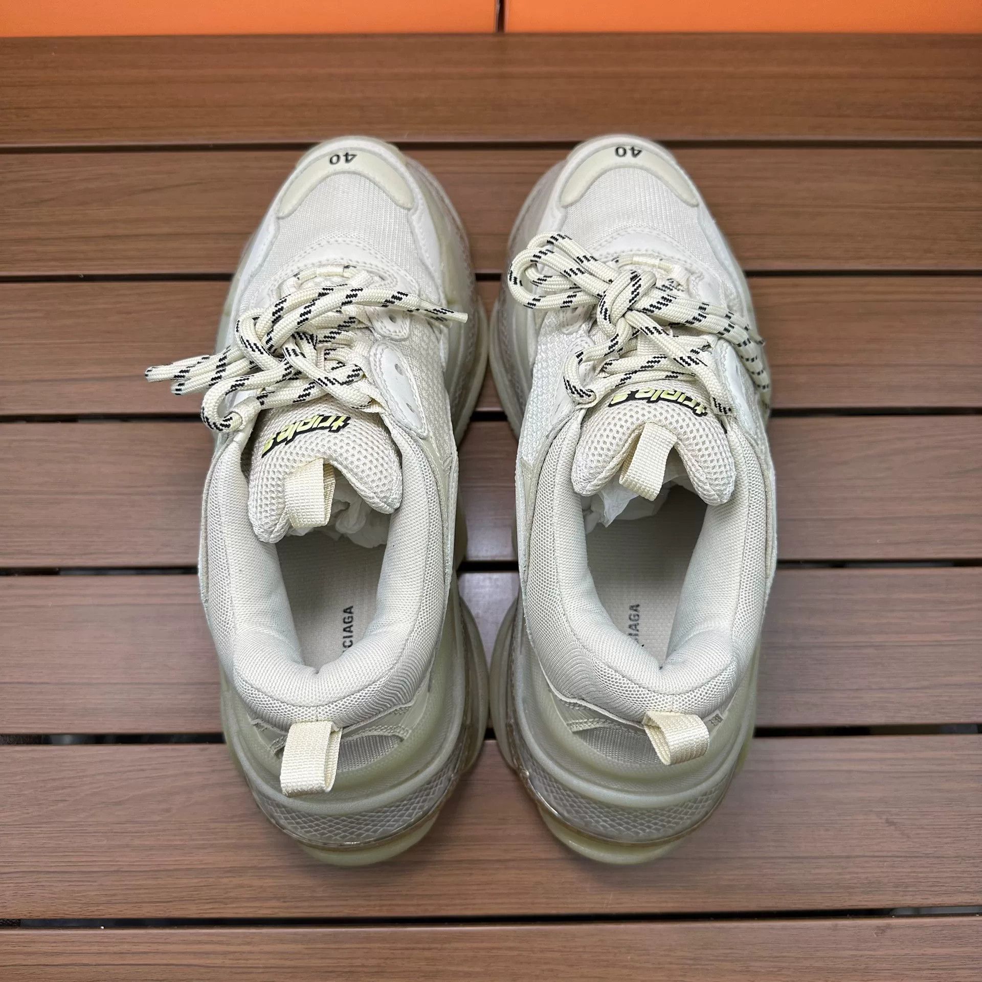 Balenciaga Balenciaga White Lowtop Sneakers 7 Men Size US 7 / EU 40 - 4 Thumbnail