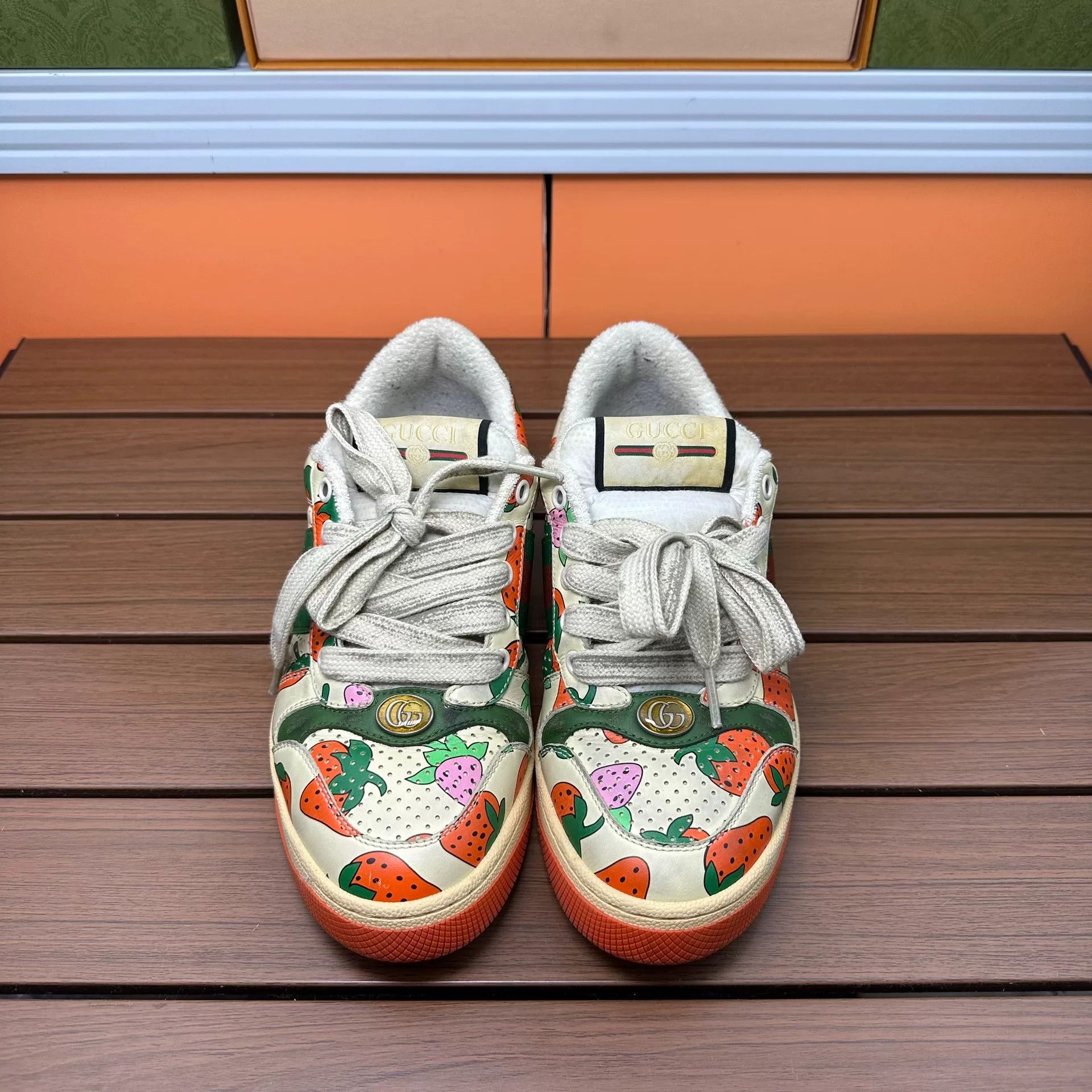 Gucci Gucci Printed Lowtop Sneakers it_36 Women Size US 6 / IT 36 - 4 Thumbnail