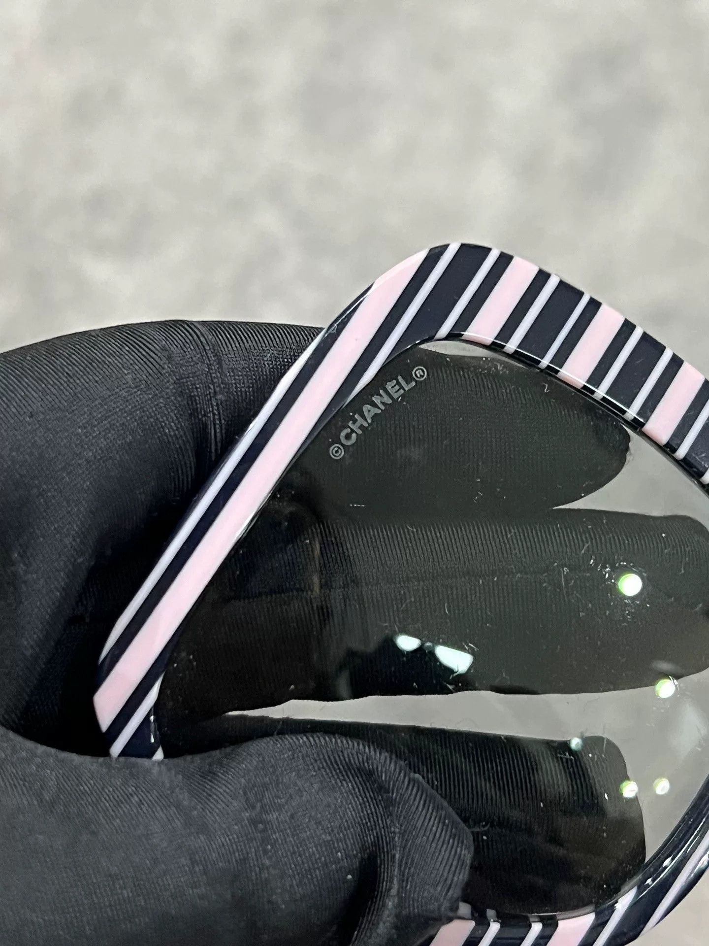 Chanel Chanel Pink Black Square Sunglasses Size ONE SIZE - 5 Thumbnail
