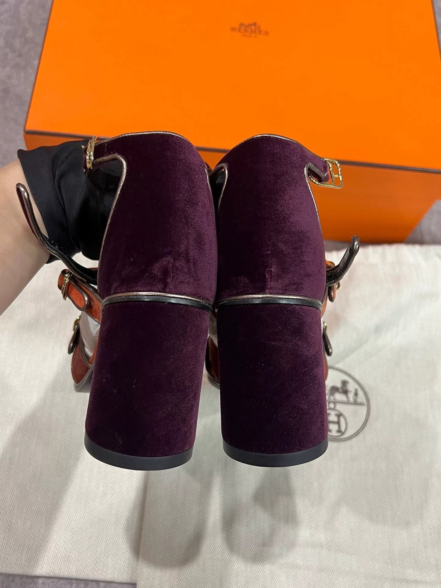 Hermes Hermes Block Heel Sandals Size US 5 / IT 35 - 5 Thumbnail