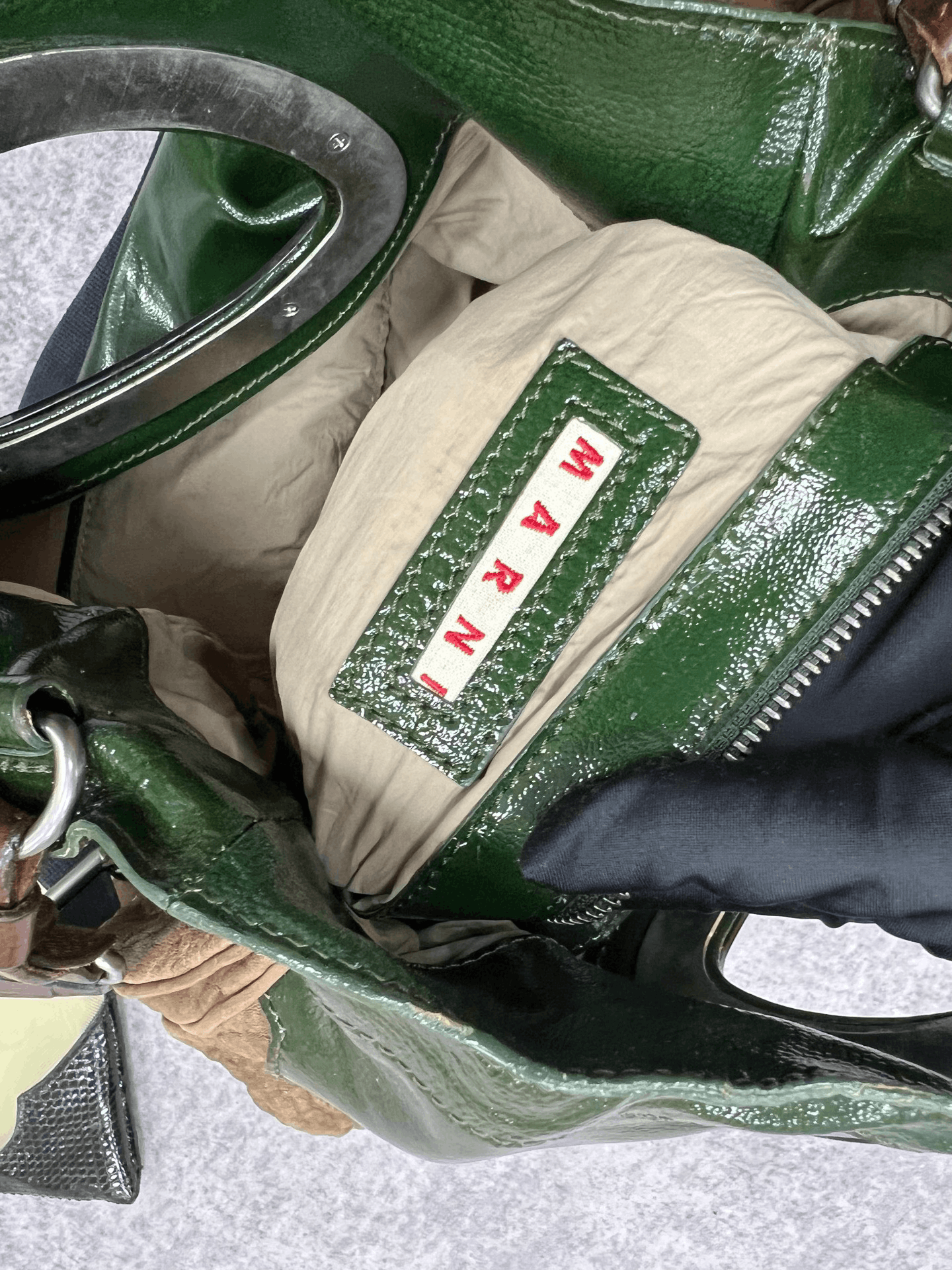 Marni Marni Beige Patterned Bag Size ONE SIZE - 5 Thumbnail
